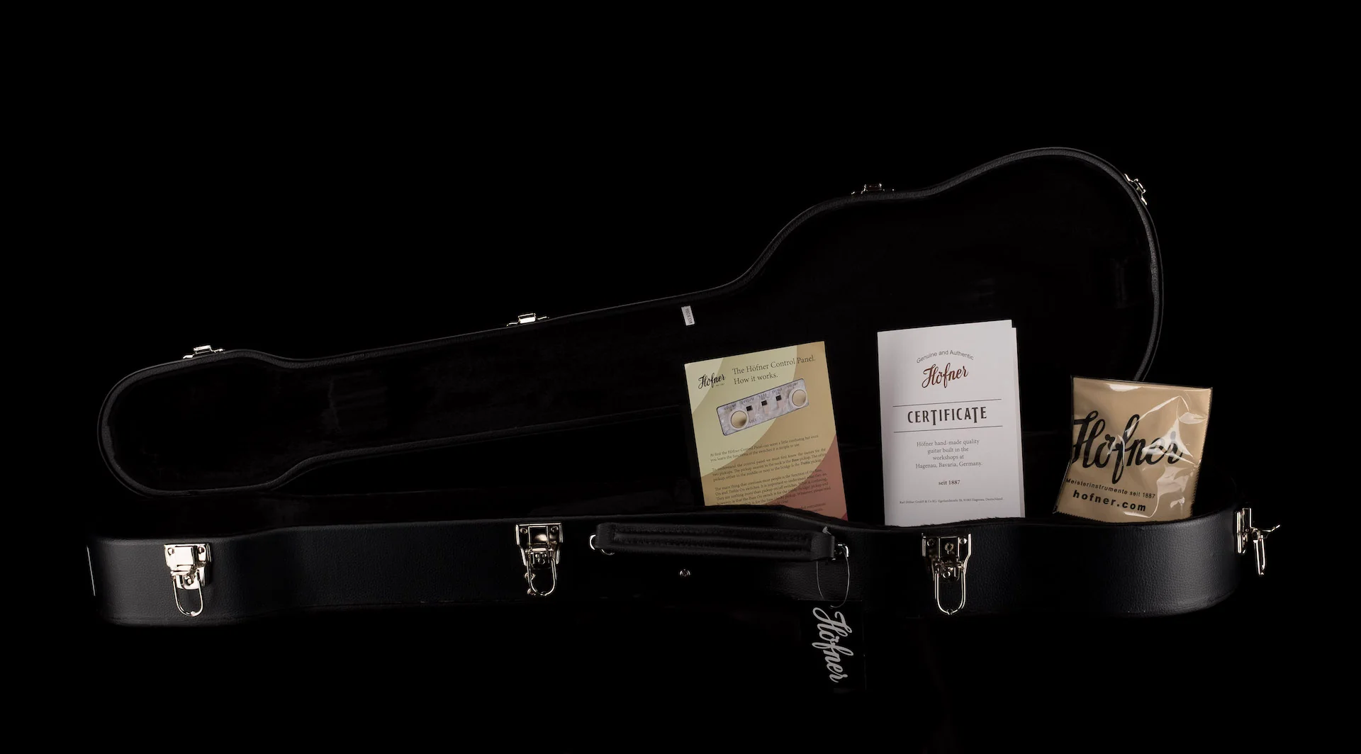 Hofner Custom H500/1-3VP-BK-0 Artist Series Violin Bass Black with Case - Image 17