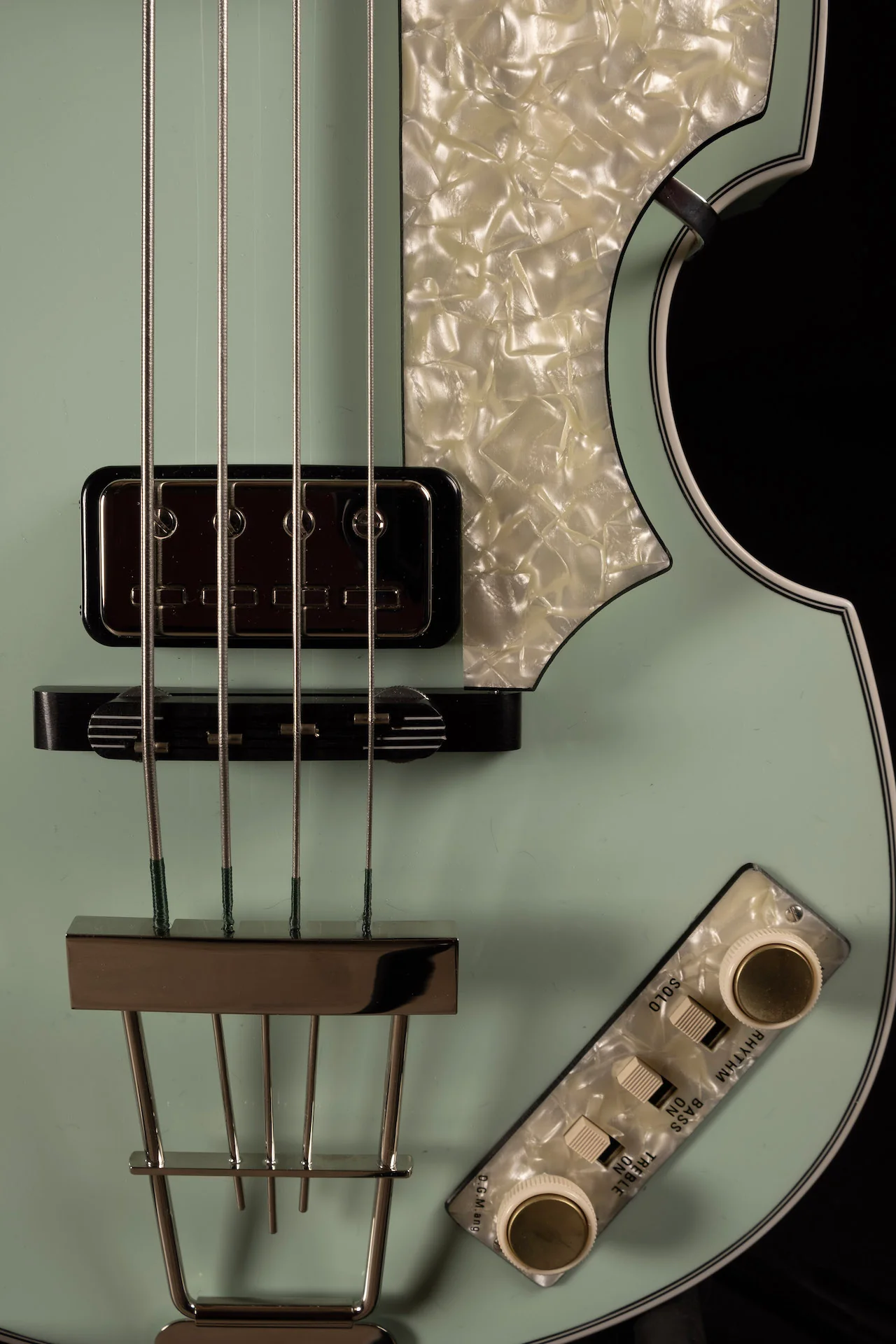 Hofner H500/1-62-O '62 Reissue Violin Bass Limited Run One Off Seafoam Green Finish - Image 10