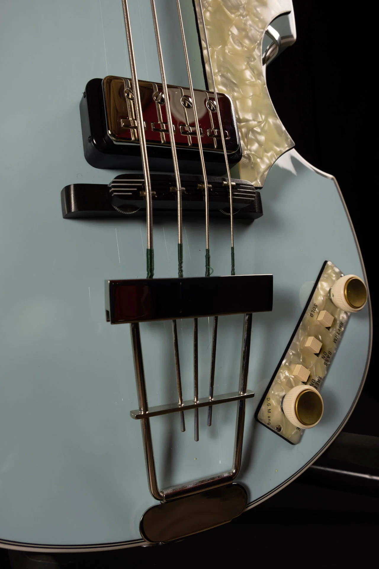 Hofner H500/1-62-O '62 Reissue Violin Bass Limited Run One Off Sonic Blue Finish - Image 10
