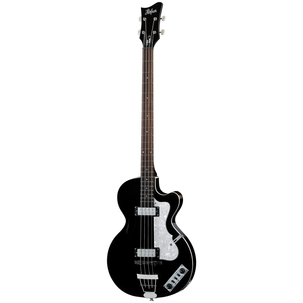 Hofner Ignition Club Bass - Trans Black - HI-CB-BK-O - Image 3