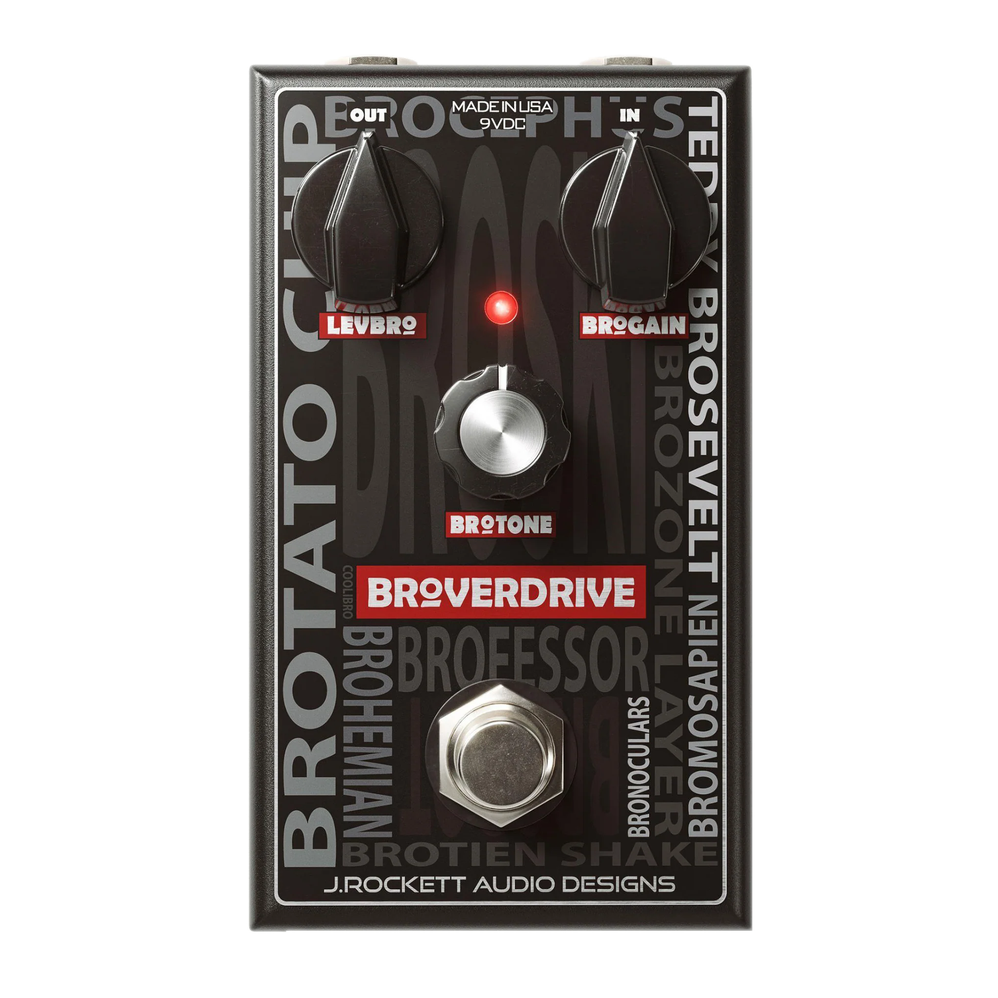 J Rockett Audio Designs Broverdrive Overdrive Guitar Effect Pedal