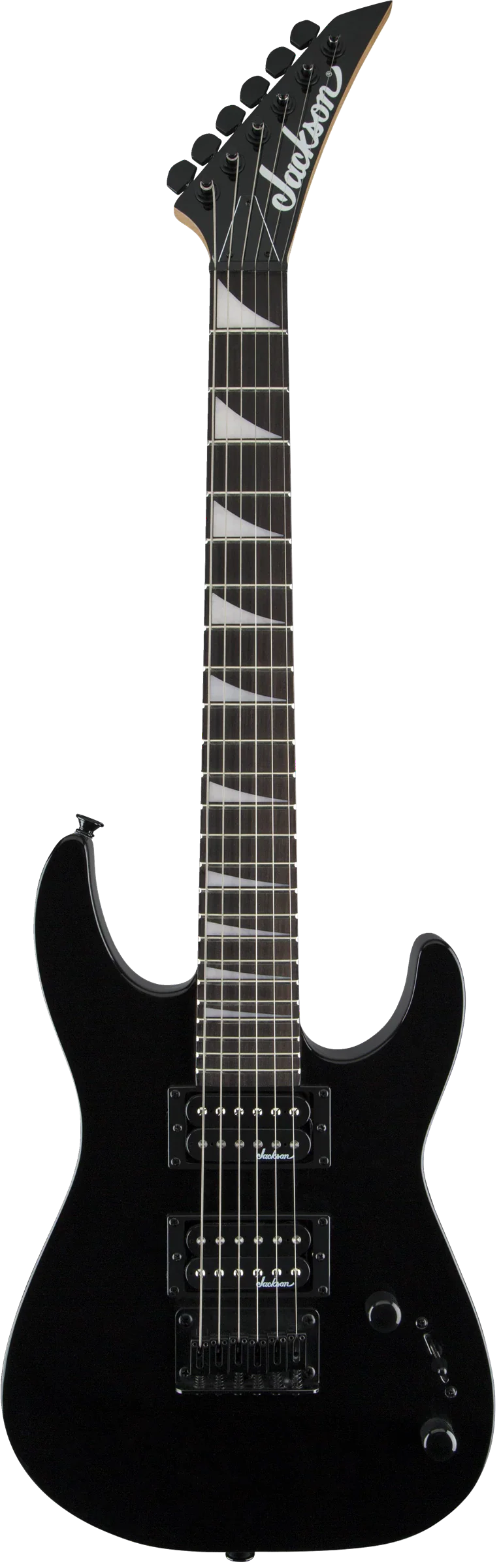 Jackson JS Series Dinky Minion JS1X Amaranth Fingerboard Gloss Black Mini Guitar - Image 2