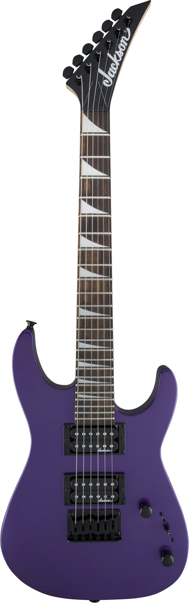 Jackson JS Series Dinky Minion JS1X Amaranth Fingerboard Pavo Purple Mini Guitar - Image 2