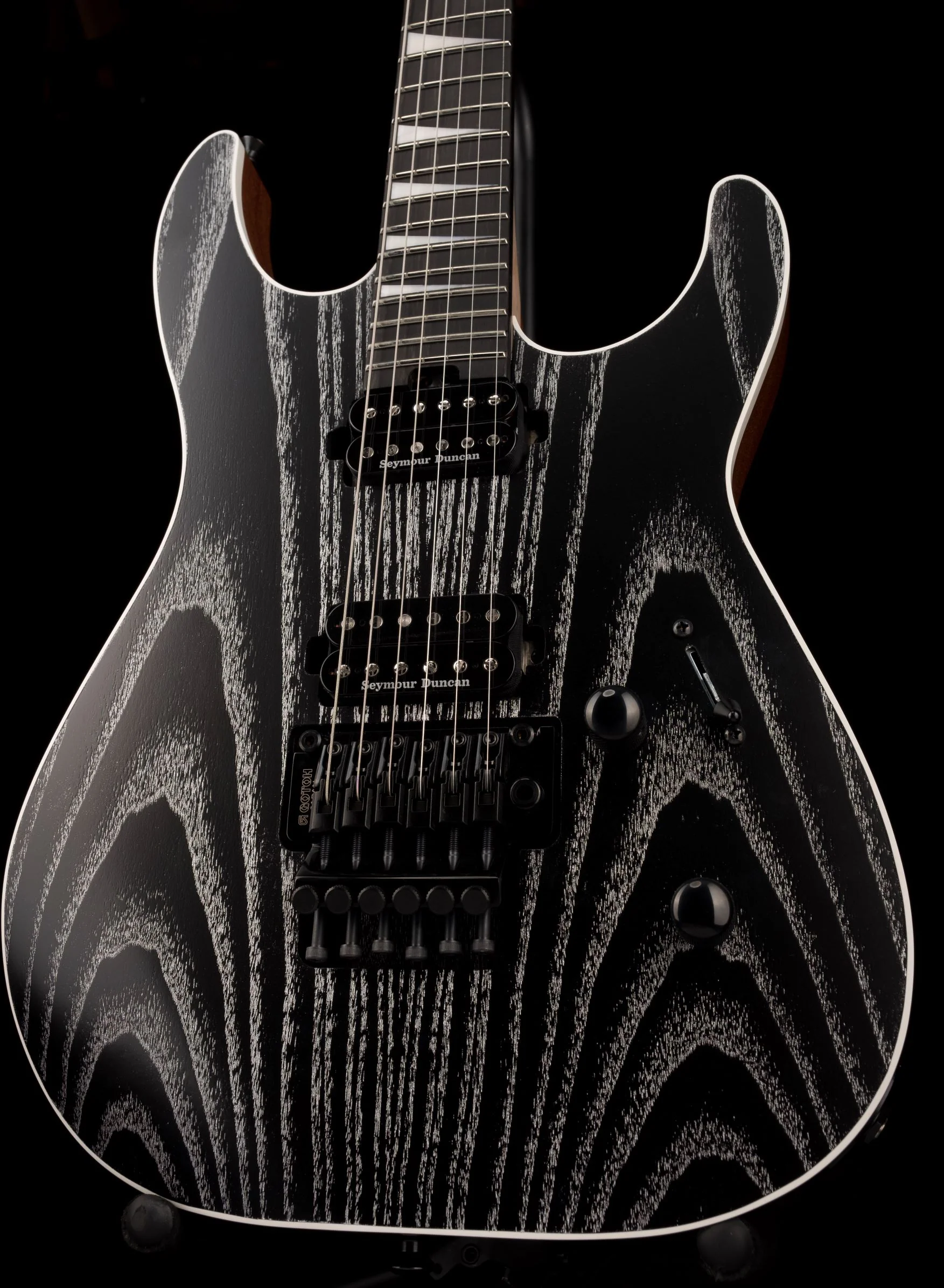 Jackson MJ Series Dinky DKRA Ebony Fingerboard Matte Black Ash - Image 8