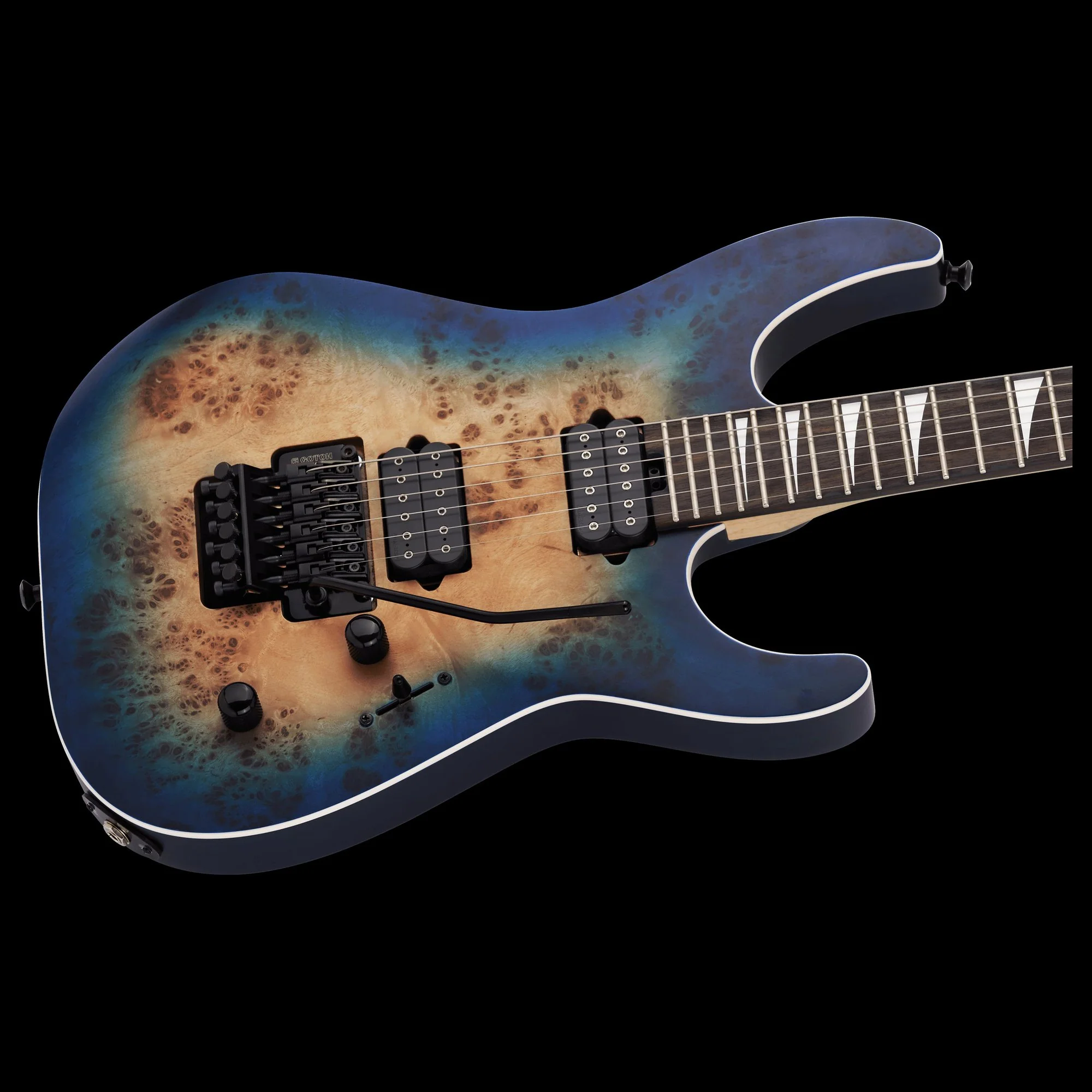 Jackson MJ Series Dinky DKRP Ebony Fingerboard Transparent Blue Burst - Serial # JFJ2100693 - Demo - Image 5
