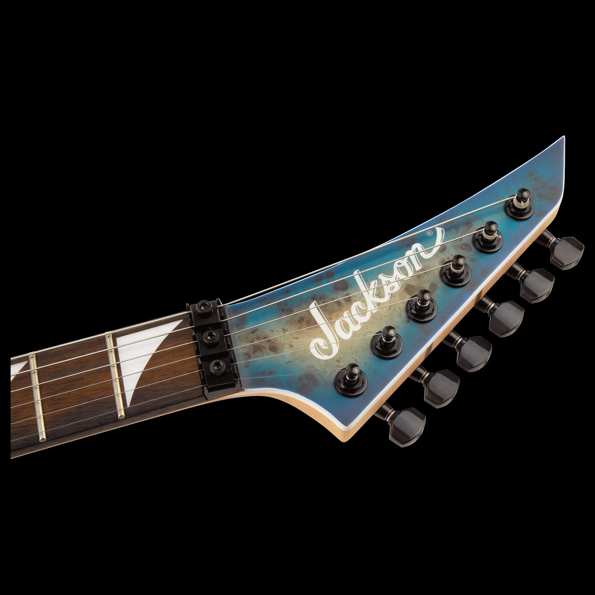 Jackson MJ Series Dinky DKRP Ebony Fingerboard Transparent Blue Burst - Serial # JFJ2100693 - Demo - Image 7