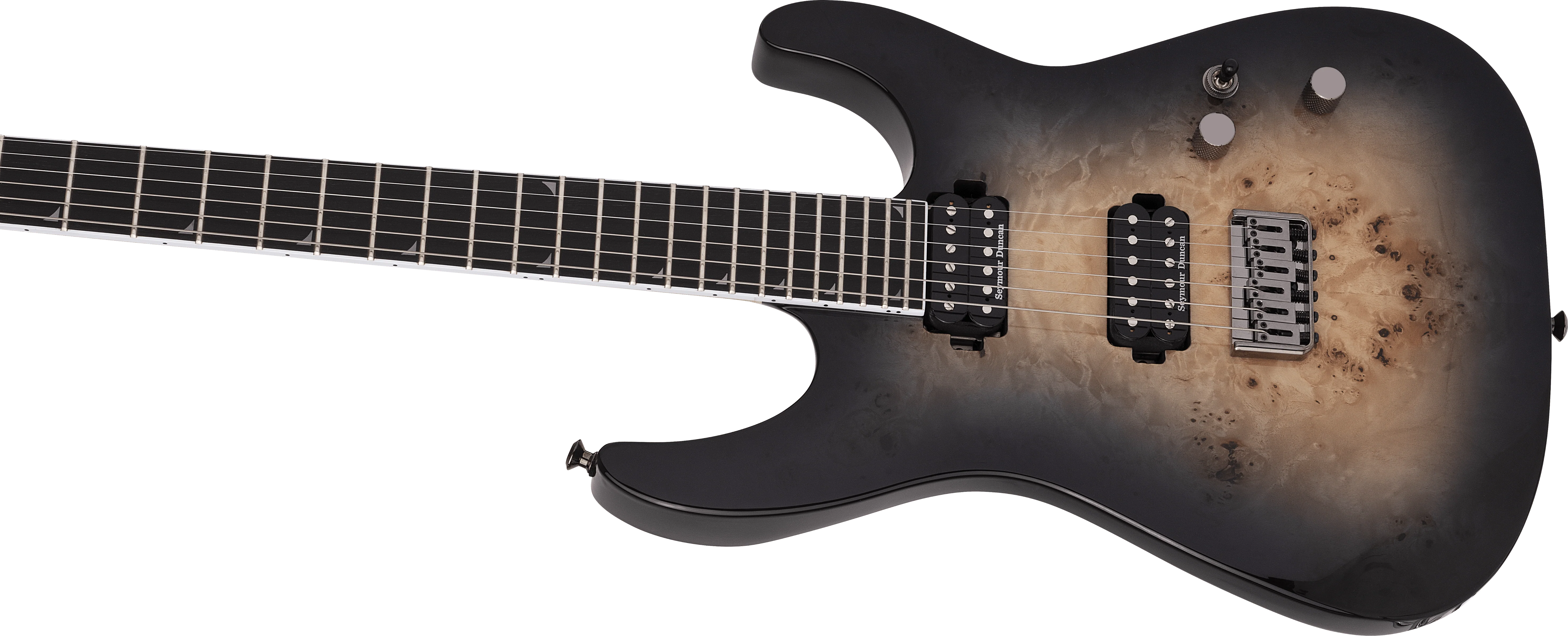 Jackson Pro Series Soloist SL2P MAH HT Ebony Fingerboard Transparent Black Burst - Image 5