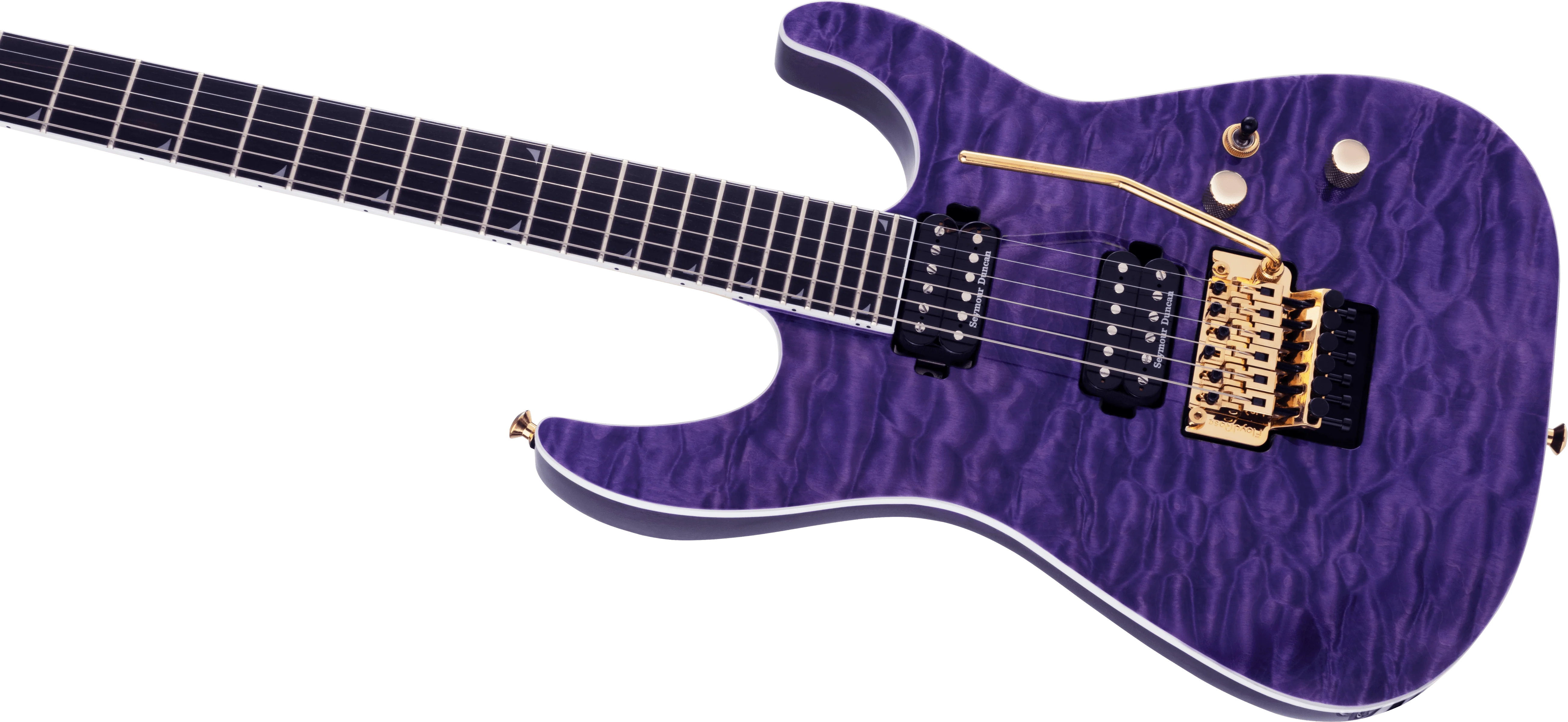Jackson Pro Series Soloist SL2Q MAH Transparent Purple ***B-Stock*** - Image 6