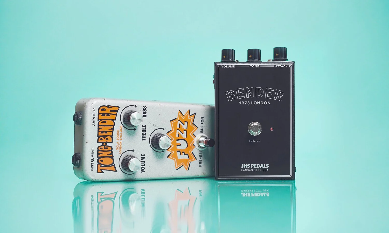 JHS Legends of Fuzz Series Bender Fuzz Guitar Pedal - Image 4