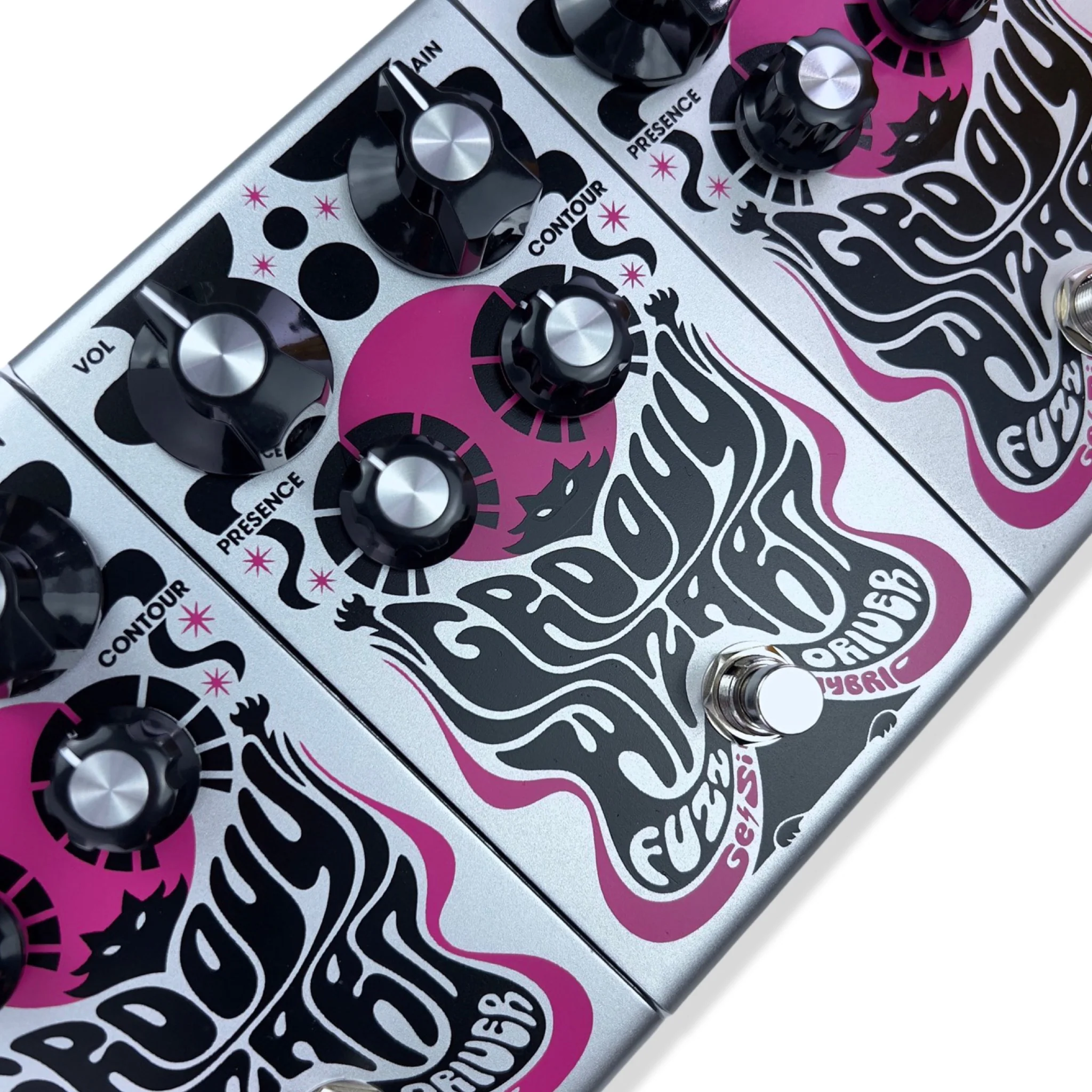 Kittycaster FX KC-101 Groovy Wizard Fuzz Driver Guitar Effect Pedal - Image 3