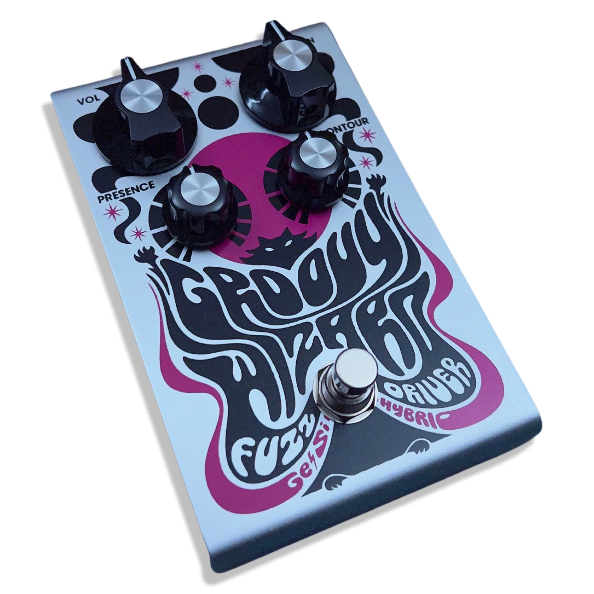 Kittycaster FX KC-101 Groovy Wizard Fuzz Driver Guitar Effect Pedal - Image 5