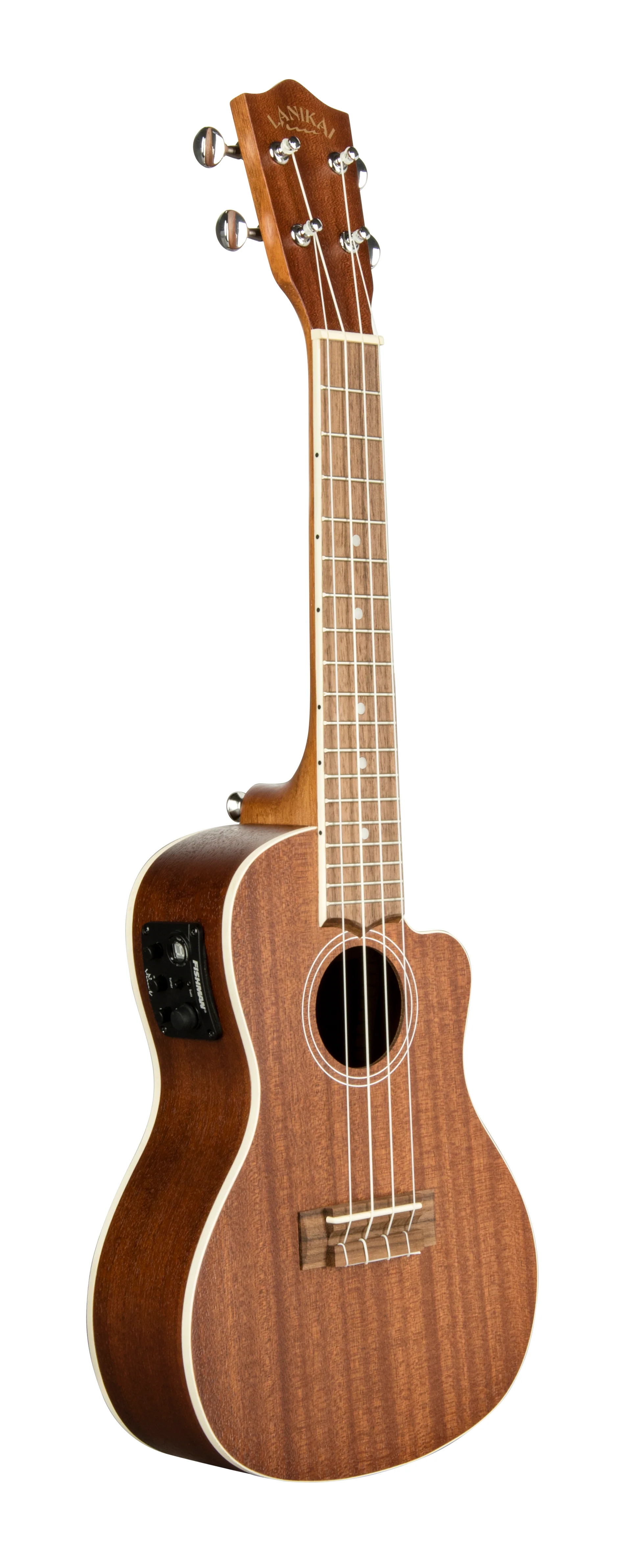Lanikai MA-CEC Mahogany Concert with Kula Preamp Acoustic Electric Ukulele - Image 4