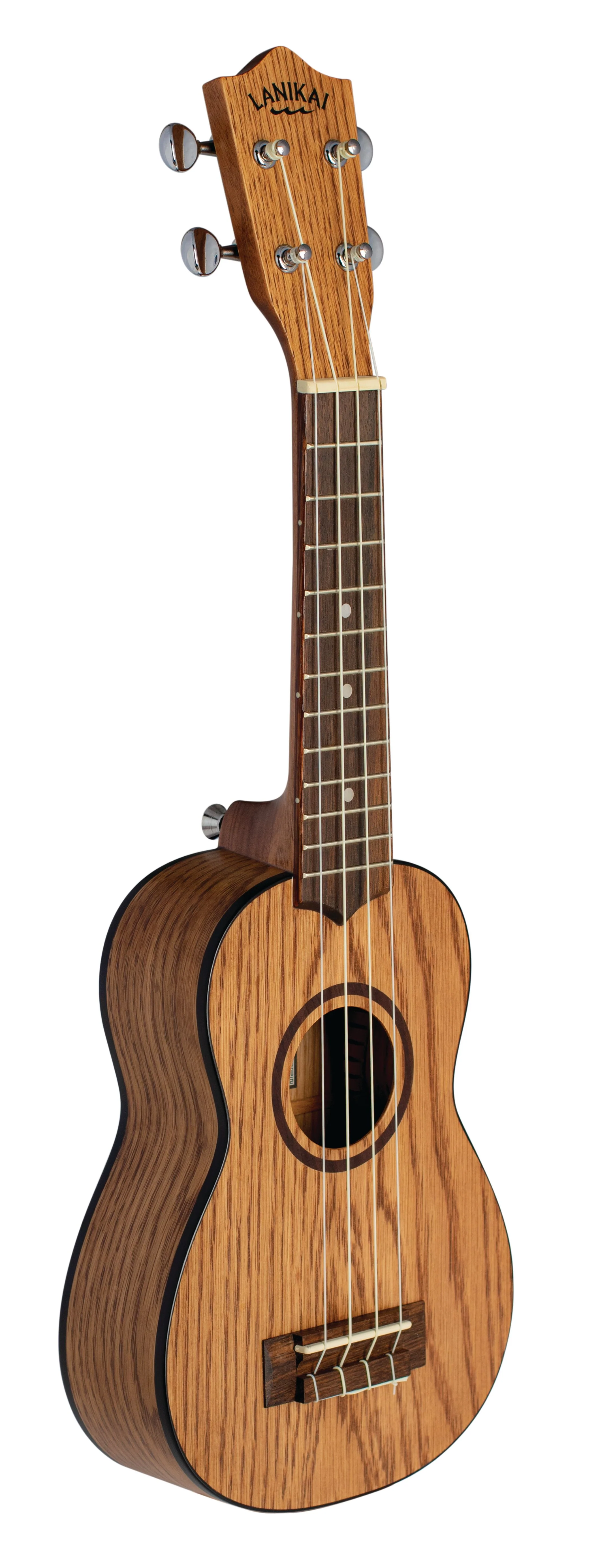 Lanikai OA-S Oak Soprano Ukulele Natural with Gig Bag - Image 4
