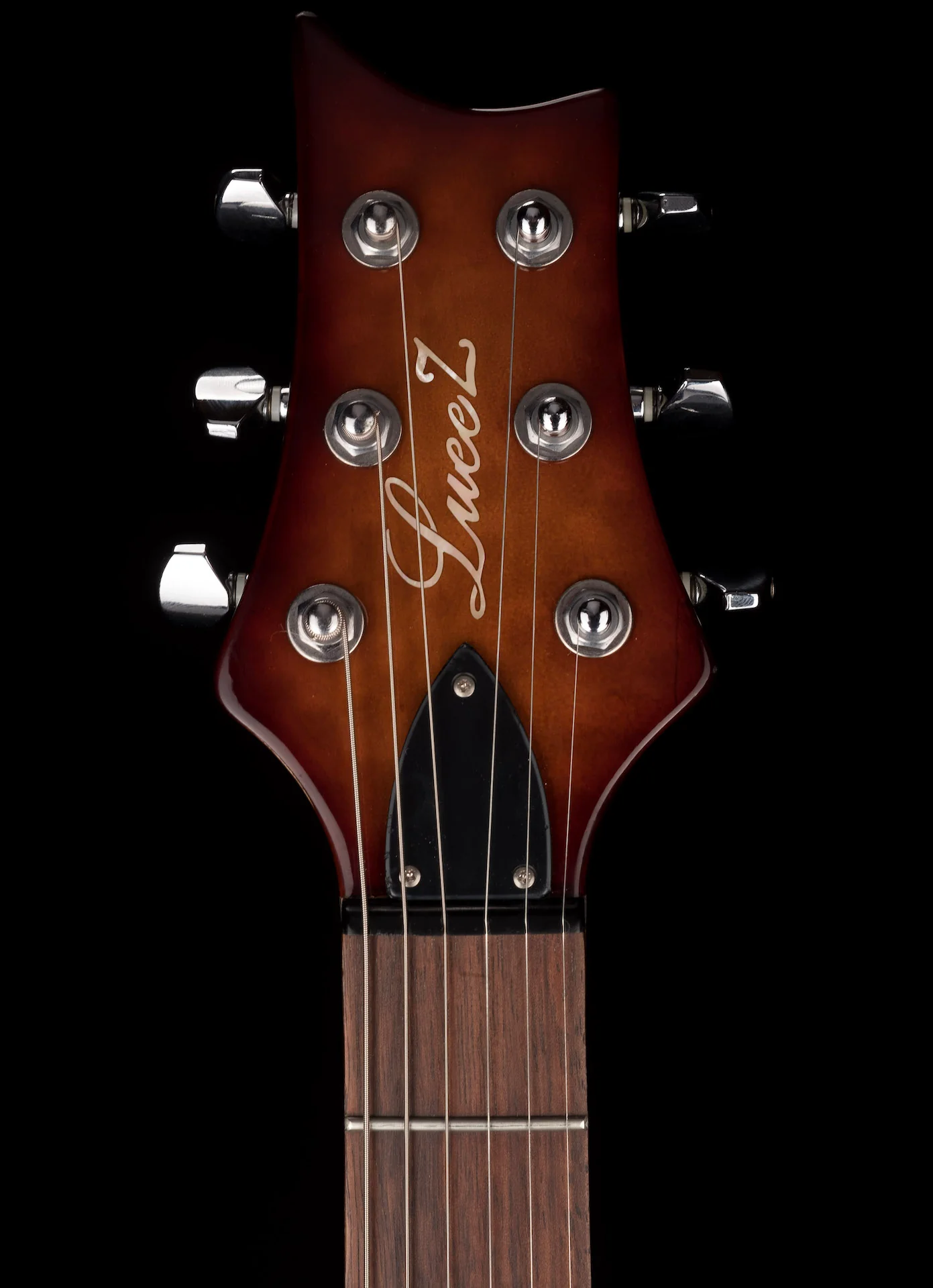 Lueez Double-Cut Carved Top HH Birdseye Maple Sunburst Electric Guitar With Soft Case - Image 12