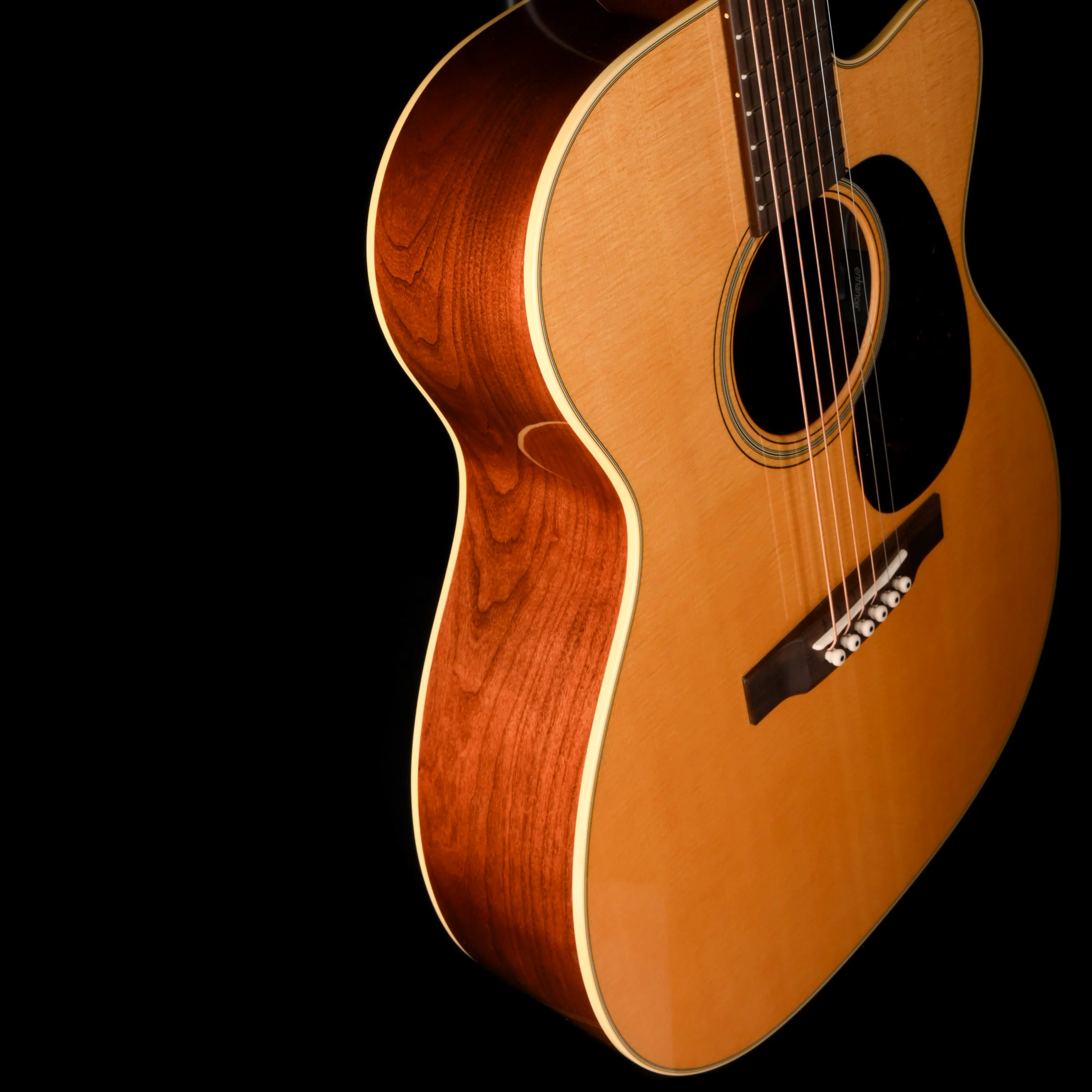 Martin Custom Shop 000-18E Cherry Sitka Spruce Acoustic Electric Guitar - Image 7