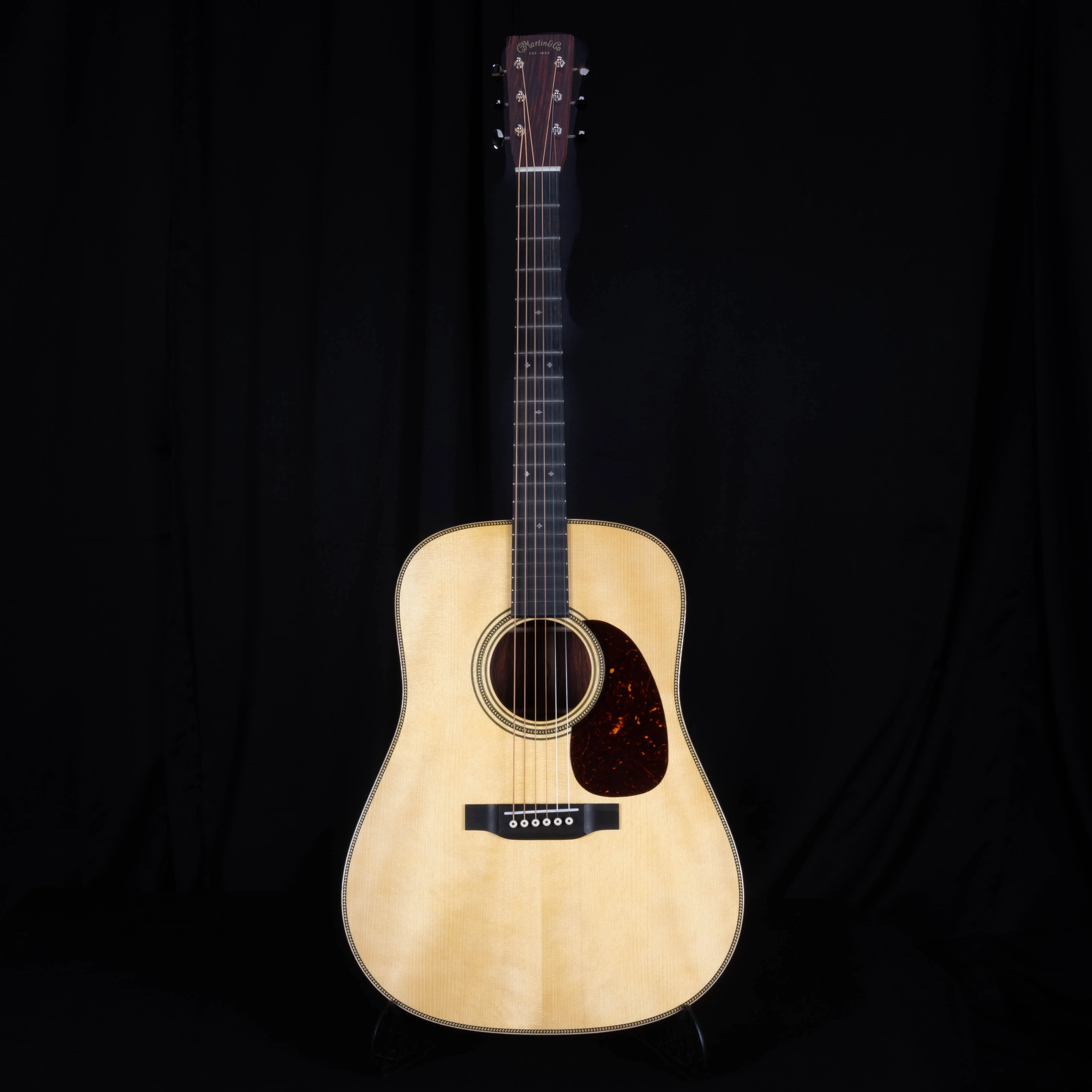 Martin Custom Shop 28 Style Dreadnaught Cocobolo and Adirondack Spruce Acoustic Guitar - Image 2