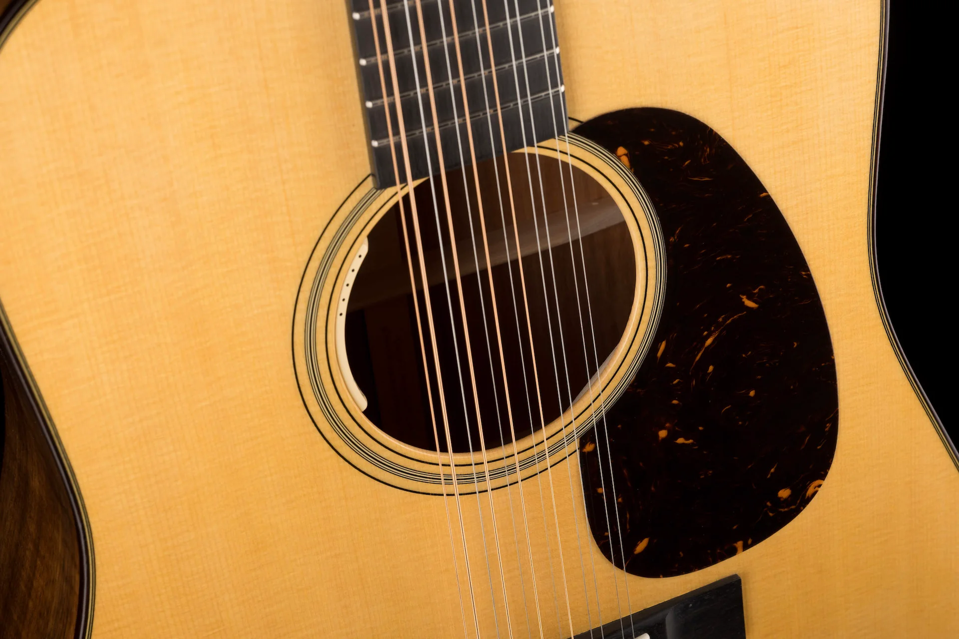 Martin Custom Shop D-18E 12 String Flame Koa With Sitka Spruce - Image 9
