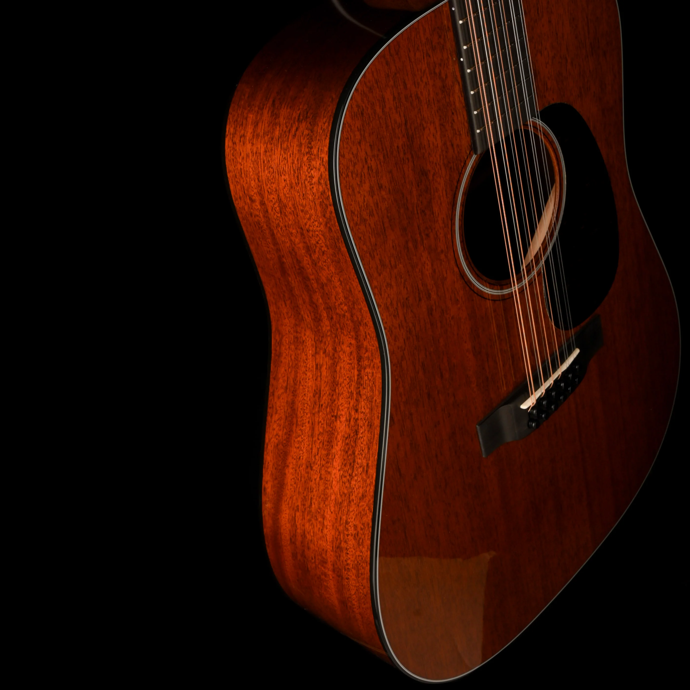 Martin Custom Shop D-18 12 String All Mahogany Acoustic Guitar - Image 6