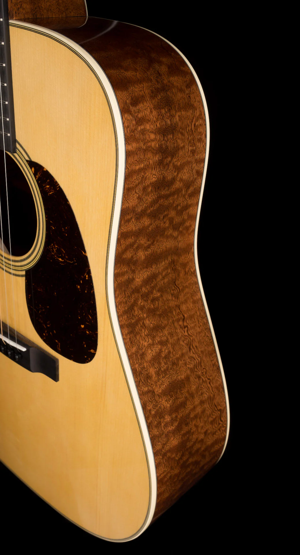 Martin Custom Shop D-28 Quilted Pommele Sapele with Adirondack Spruce With Case - Image 11
