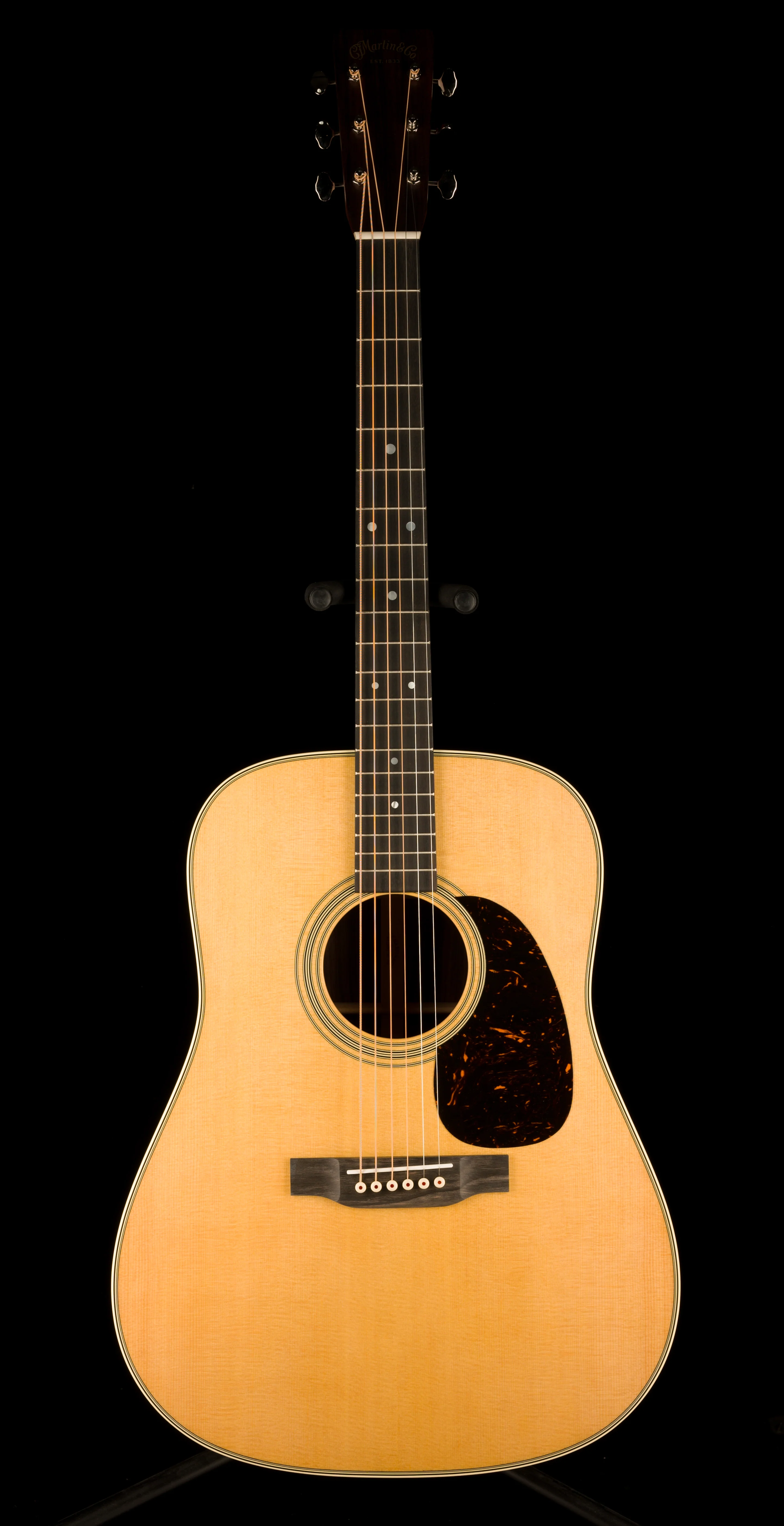 Martin D-28 Natural Dreadnought Acoustic Guitar Natural with Case - Image 2