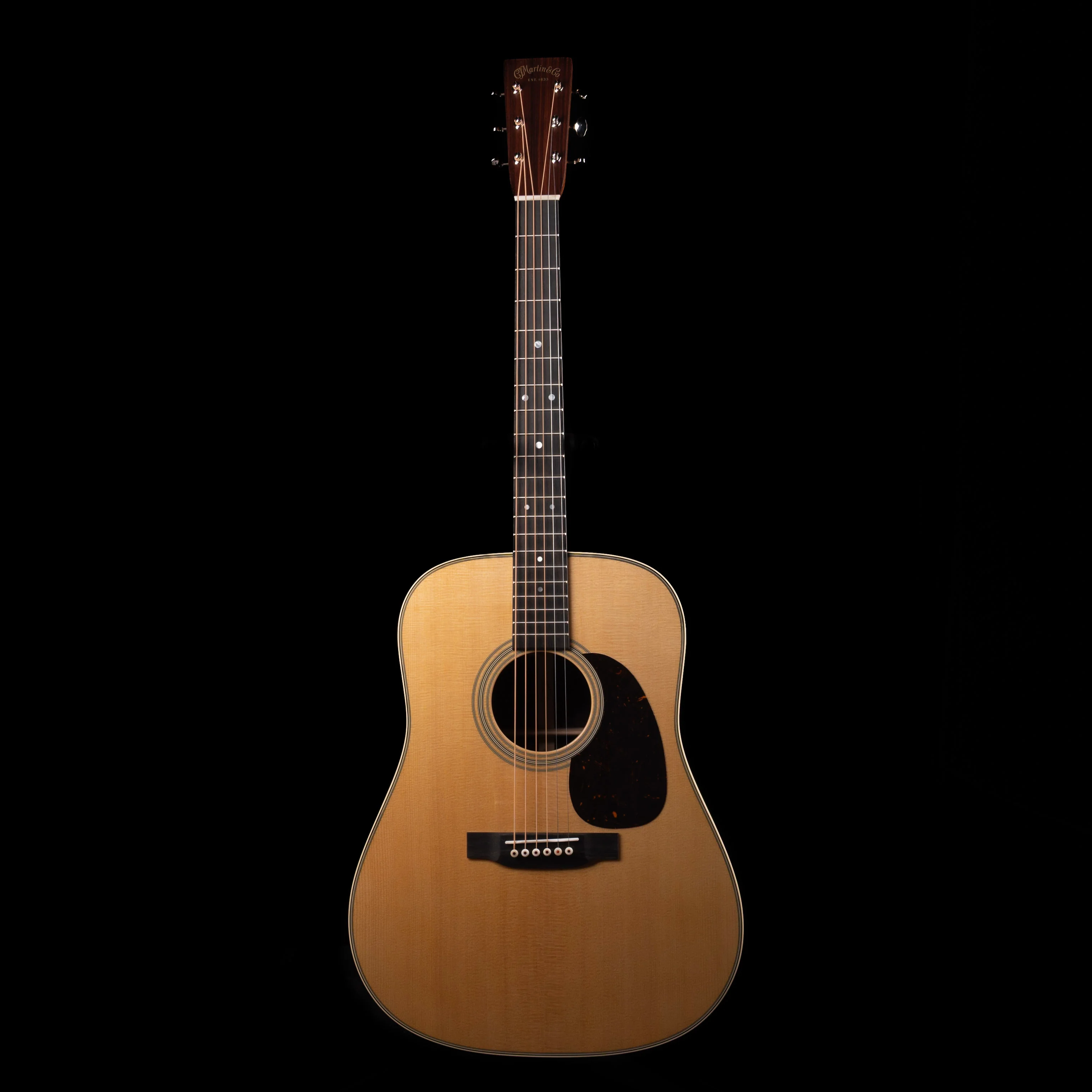 Martin D-28 Standard Natural Acoustic Guitar with Case - Image 3