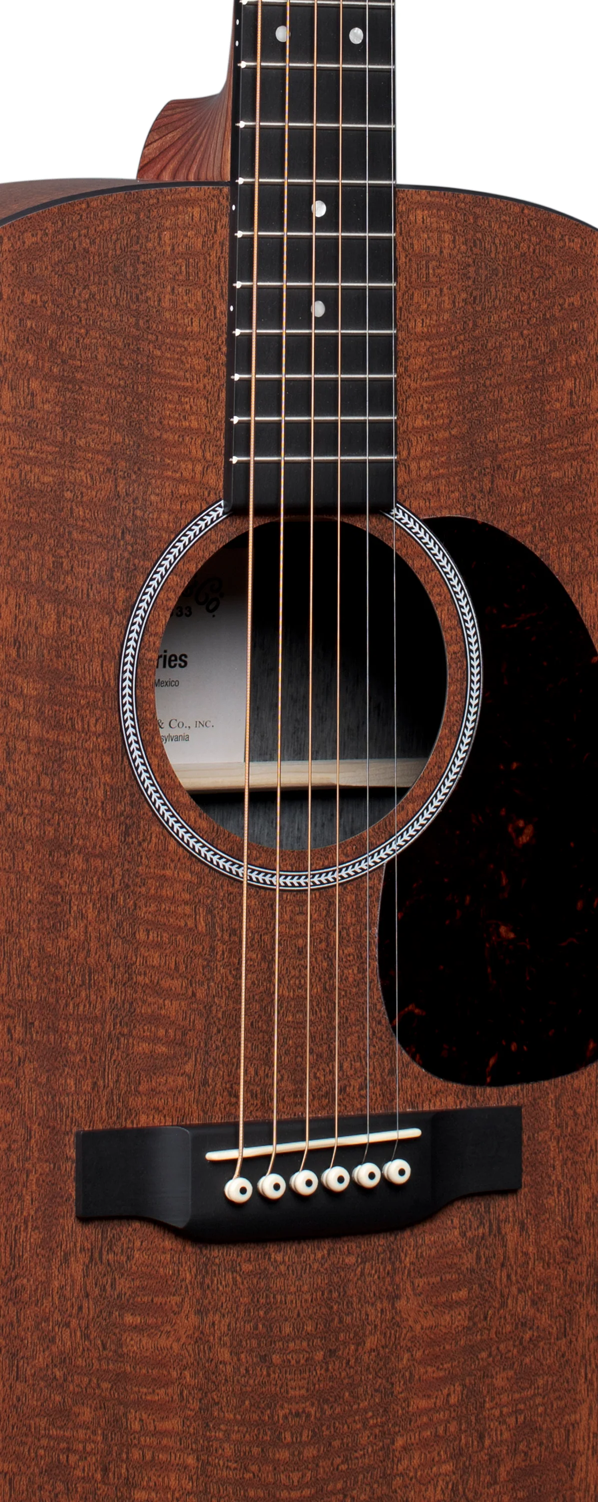 Martin D-X1E All Mahogany Acoustic Electric Guitar With Bag - Image 4