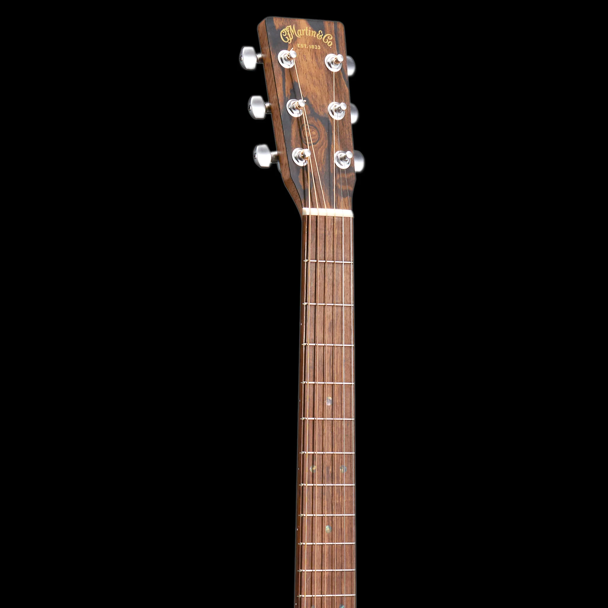 Martin D-X2E Ziricote Burst Acoustic-Electric Guitar with Gig Bag - Image 9