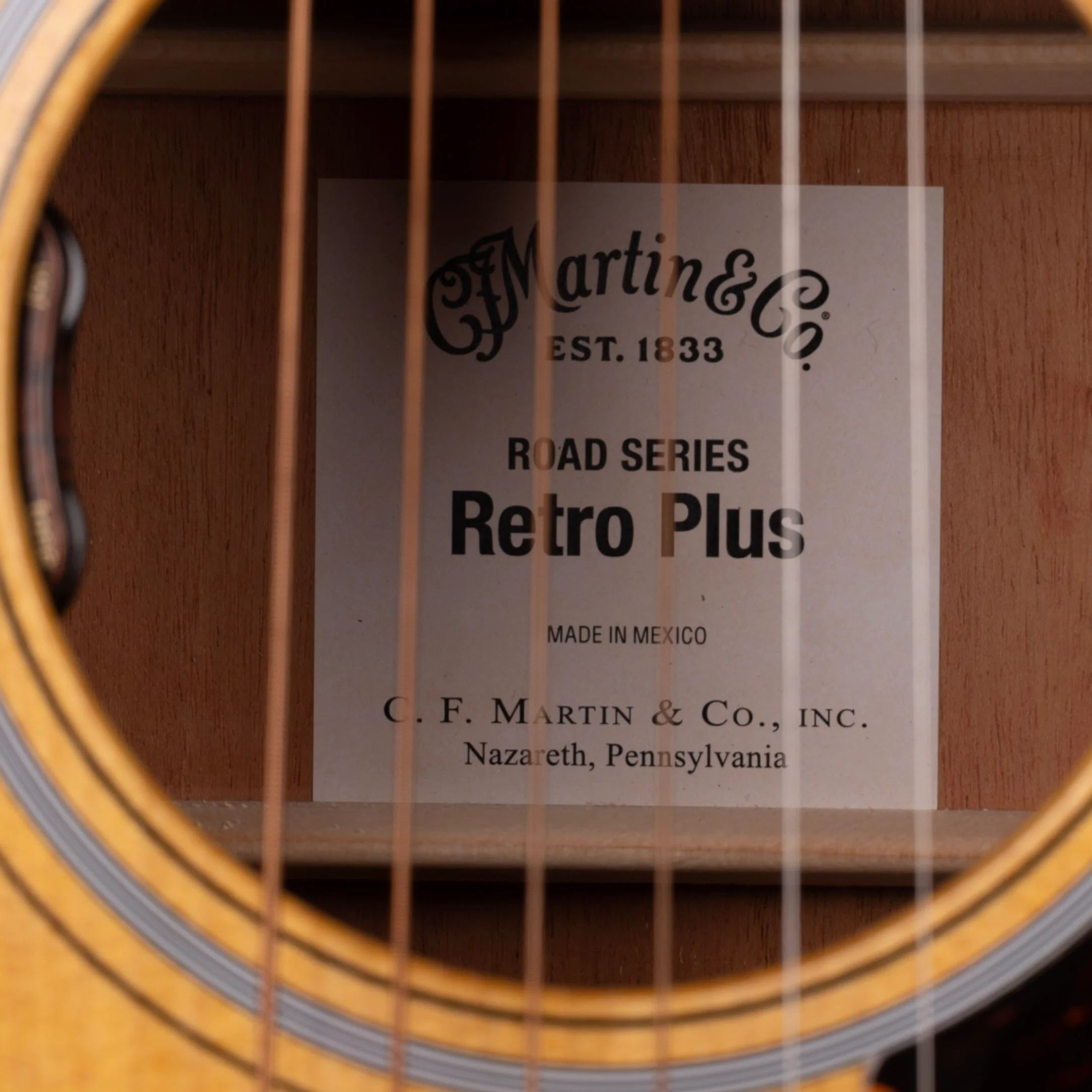 Martin DE Retro Plus Mahogany Natural Acoustic Guitar with Case - Image 6