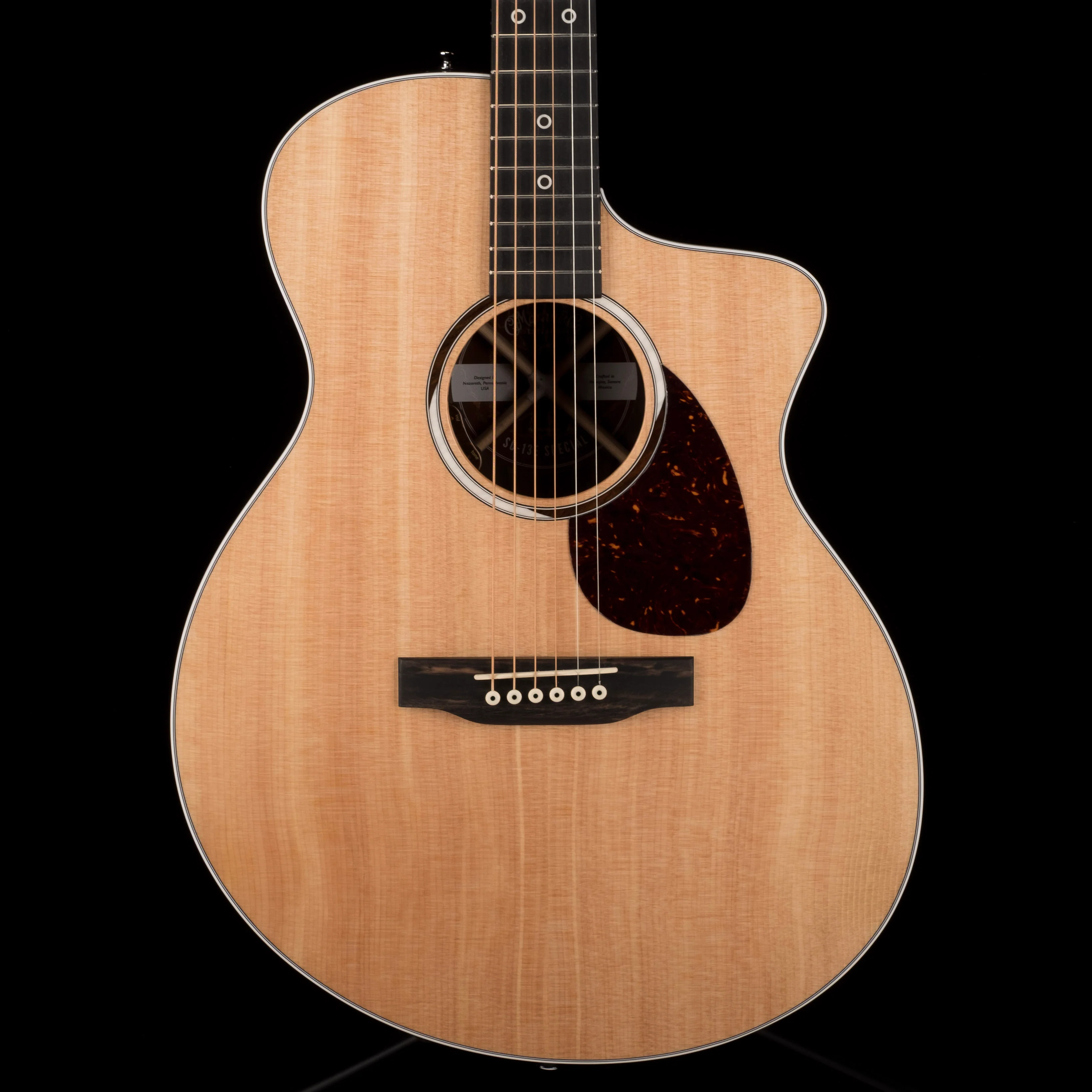 Martin SC-13E Special Sitka Spruce with Ziricote Back and Sides Acoustic Electric Guitar With Soft Case