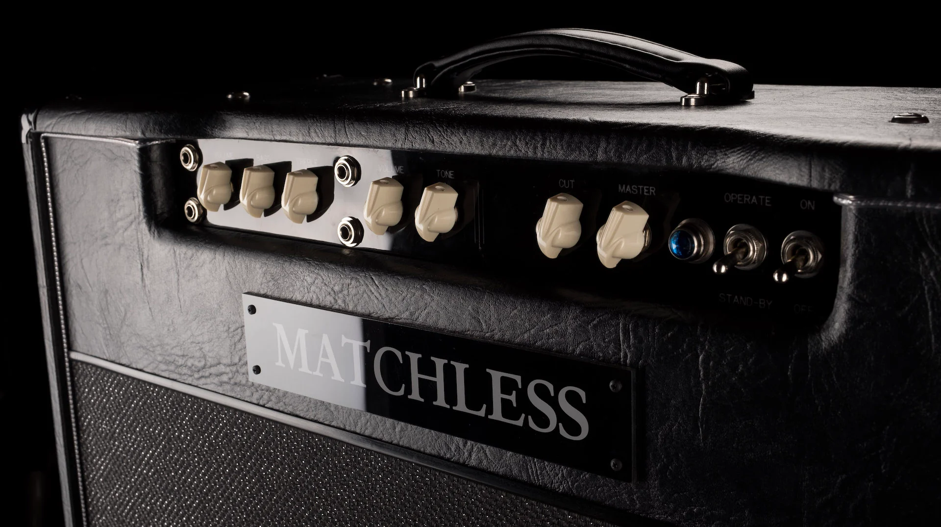 Matchless DC-30 2x12 Guitar Amp Combo Black and Silver - Image 3