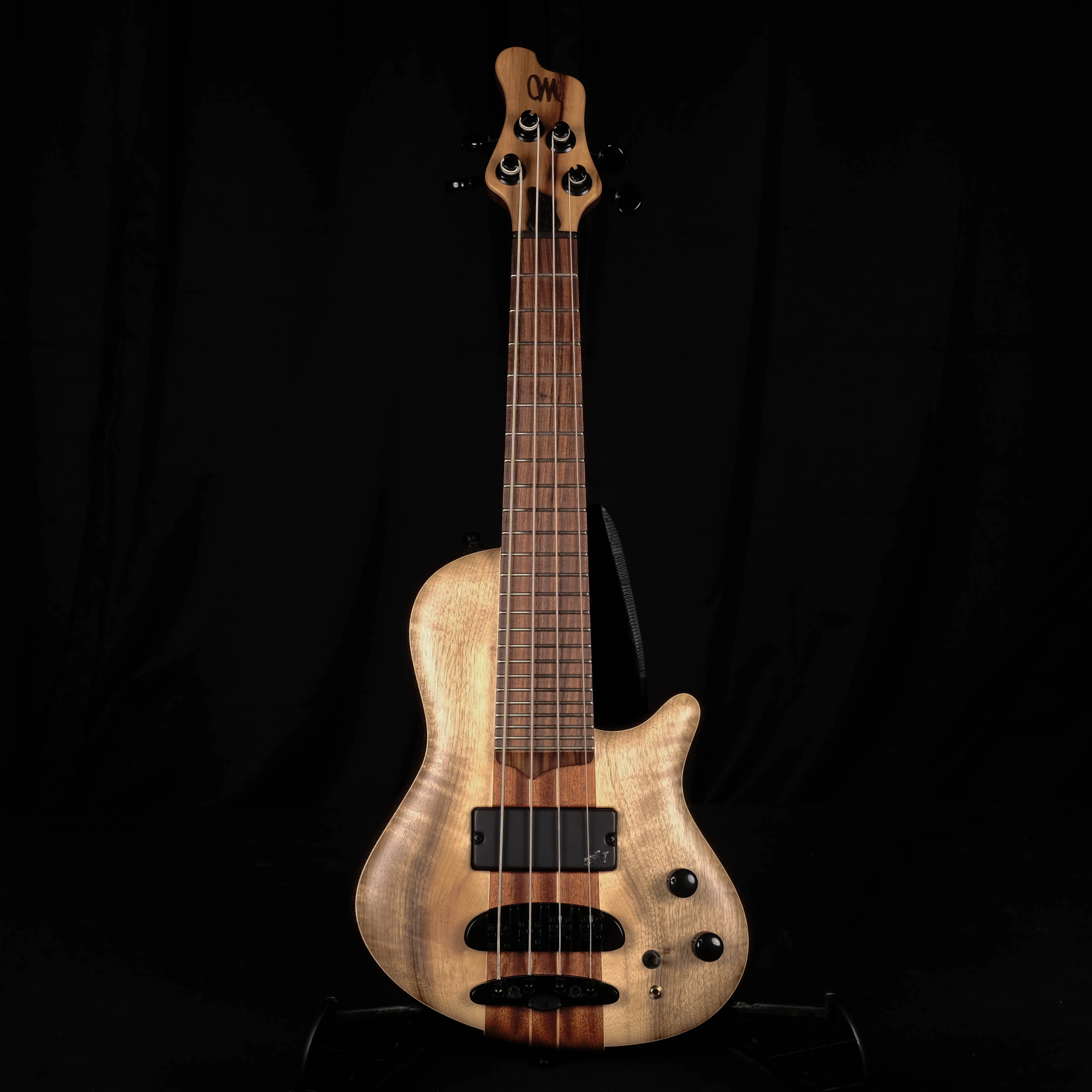 Mayones Cali 4 Bass Wenge Back Myrtlewood Top Pau Ferro Fingerboard With Case - Image 2