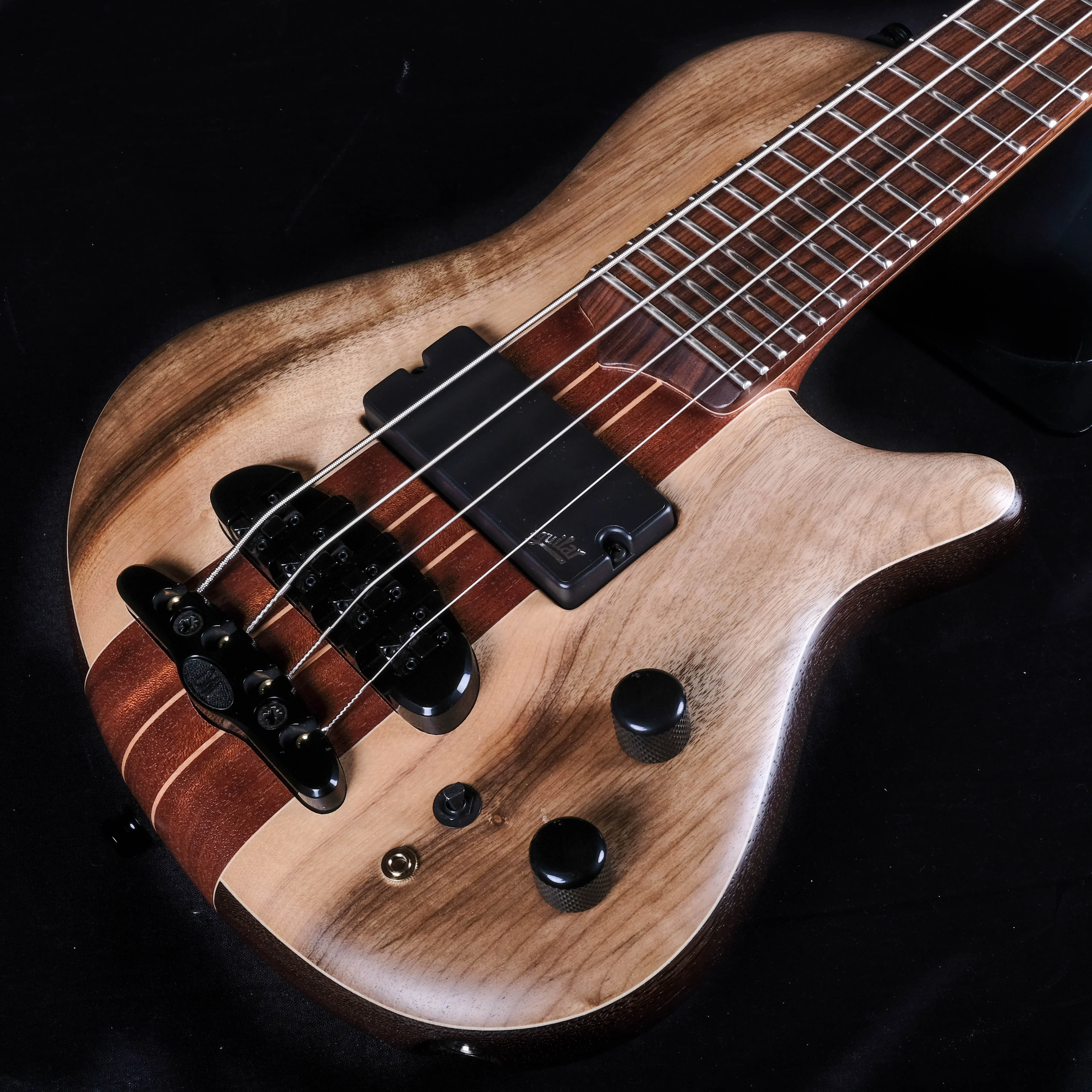 Mayones Cali 4 Bass Wenge Back Myrtlewood Top Pau Ferro Fingerboard With Case - Image 3