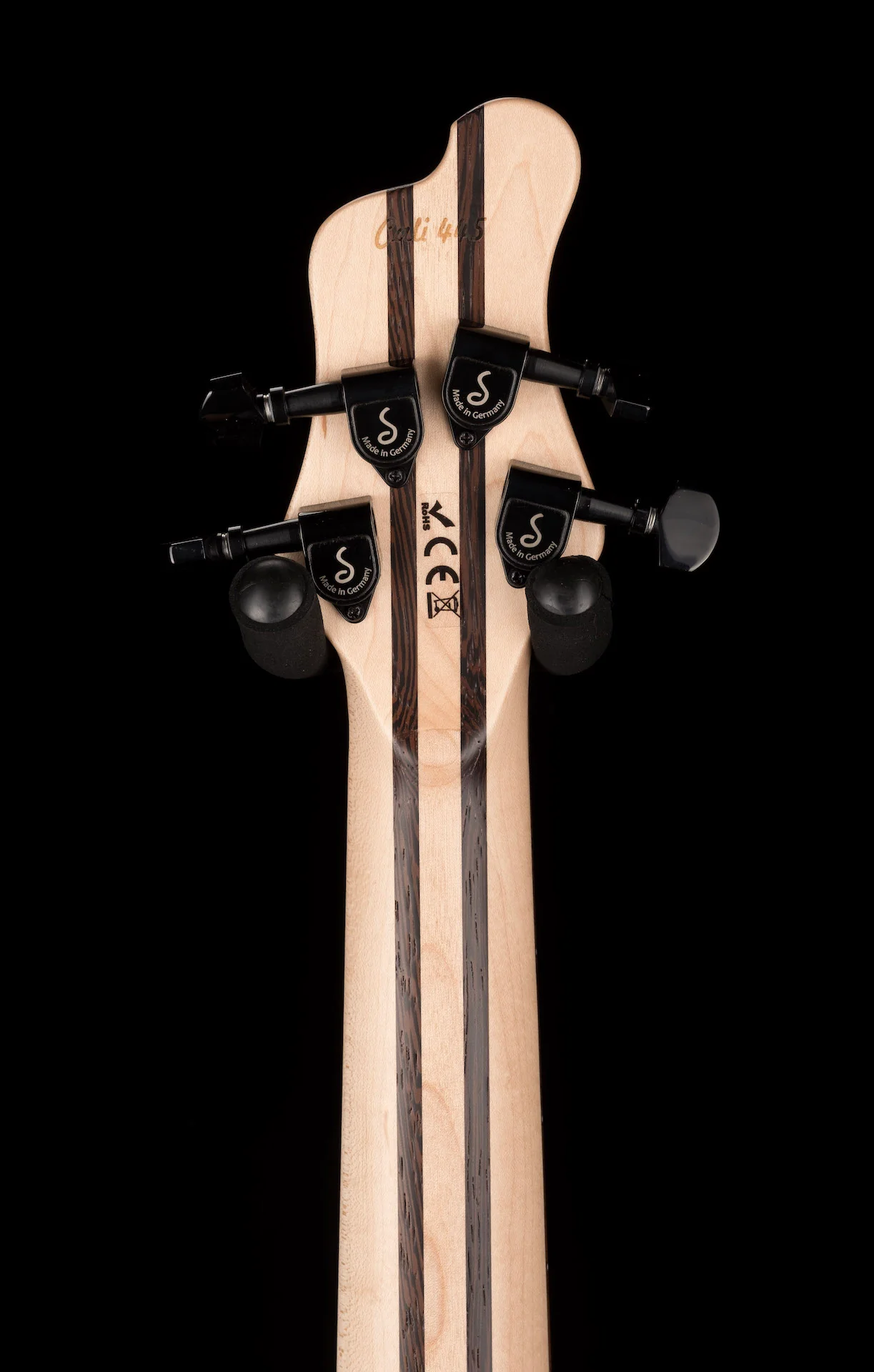 Mayones Cali4 Bass 17.5" Scale 3A Flamed Maple Top/Swamp Ash Body Aurora Borealis Burst Finish with Case - Image 10