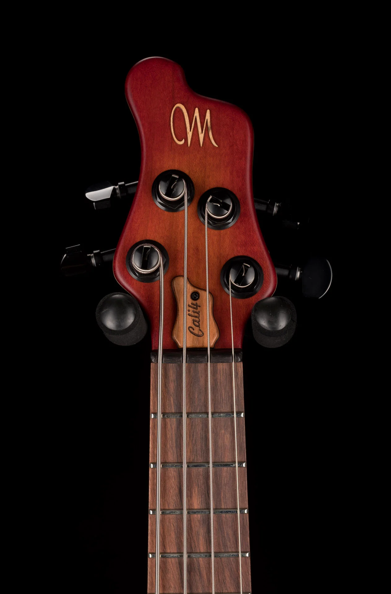 Mayones Cali4 Bass 17.5" Scale TEW Top/Swamp Ash Body Lightburst Finish with Case - Image 9