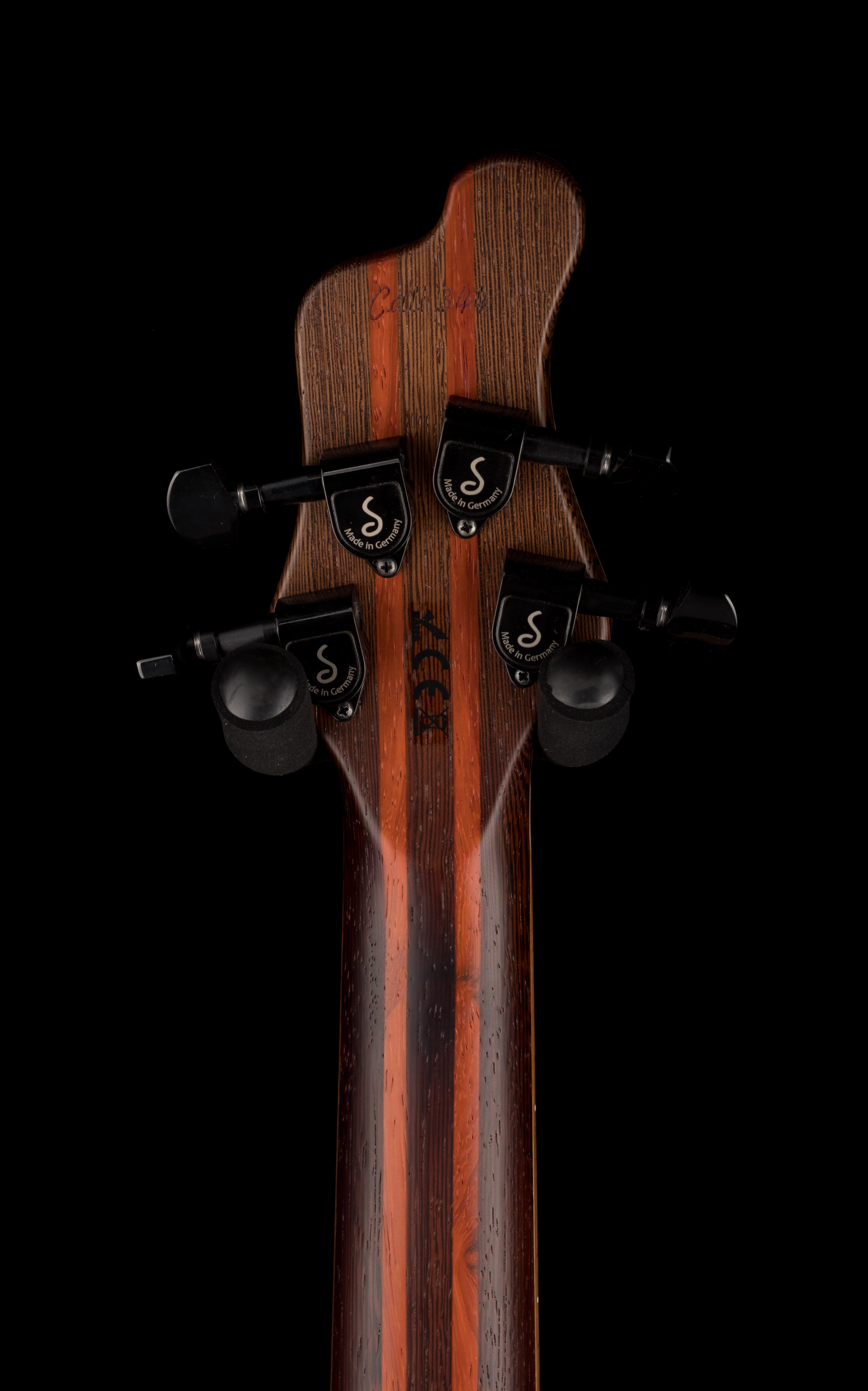 Mayones Cali4 Cali 4 VF Bass V Frets Walnut Top 5 Ply Wenge-Padouk Neck - Image 12