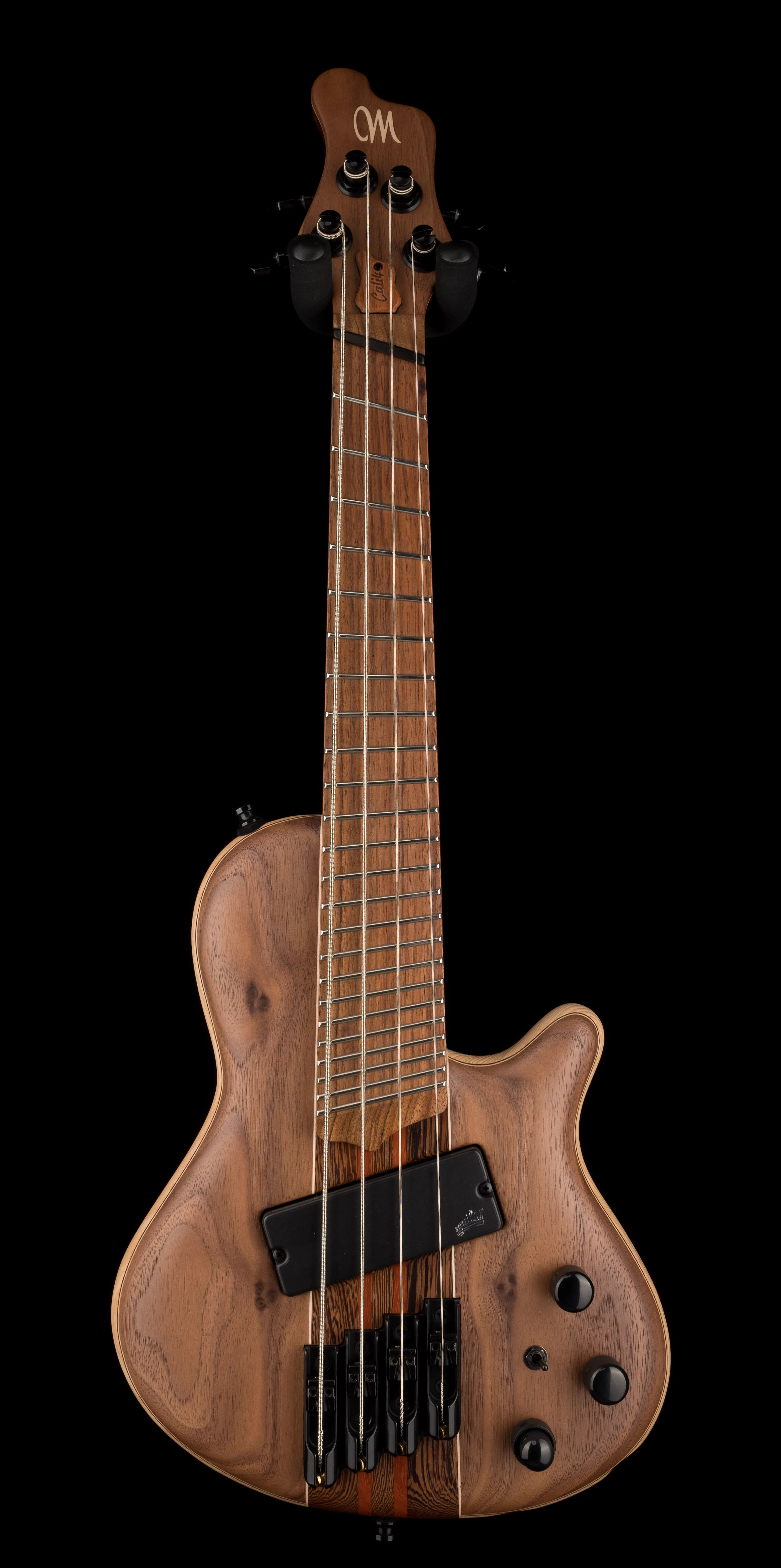 Mayones Cali4 Cali 4 VF Bass V Frets Walnut Top 5 Ply Wenge-Padouk Neck - Image 2