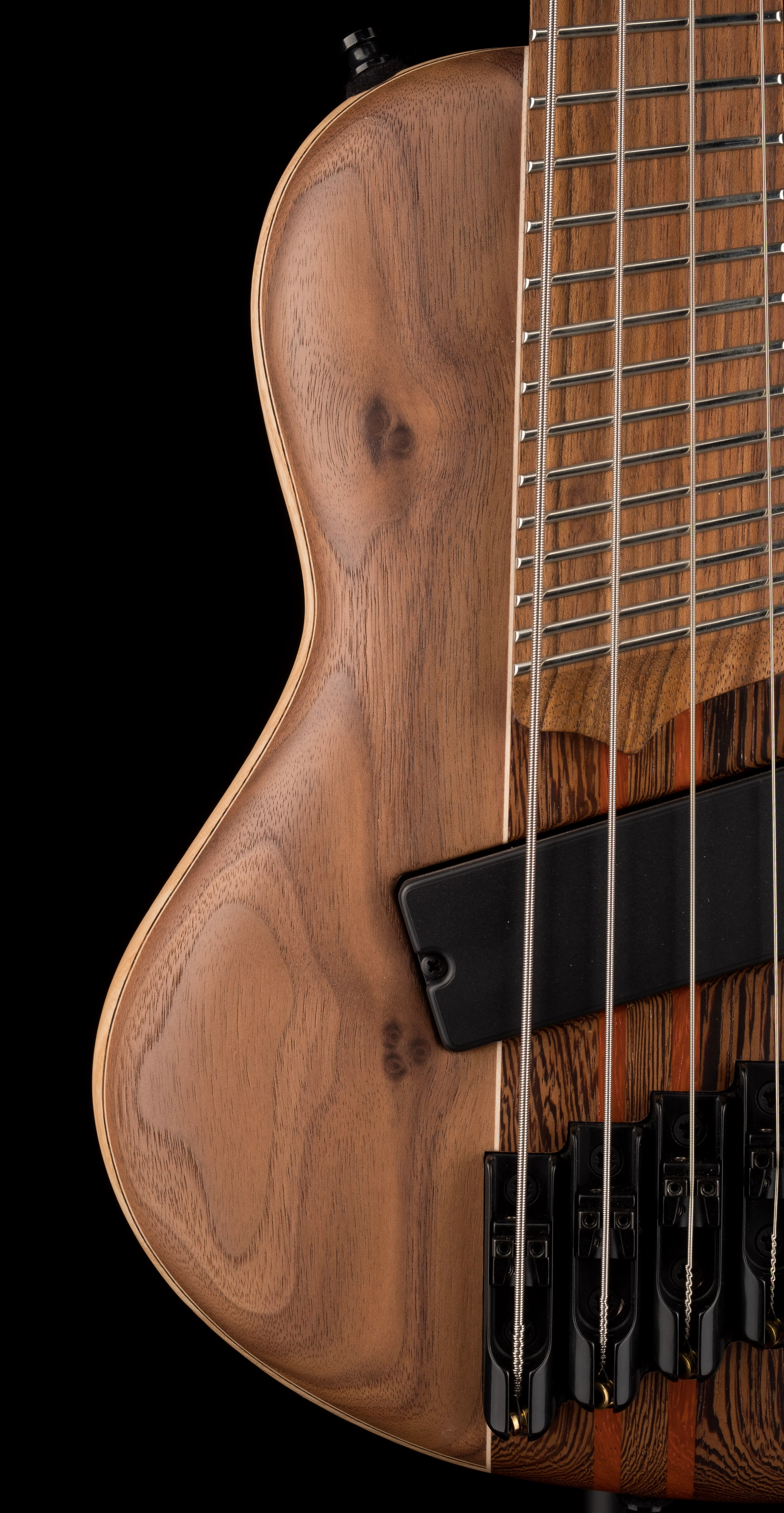 Mayones Cali4 Cali 4 VF Bass V Frets Walnut Top 5 Ply Wenge-Padouk Neck - Image 6