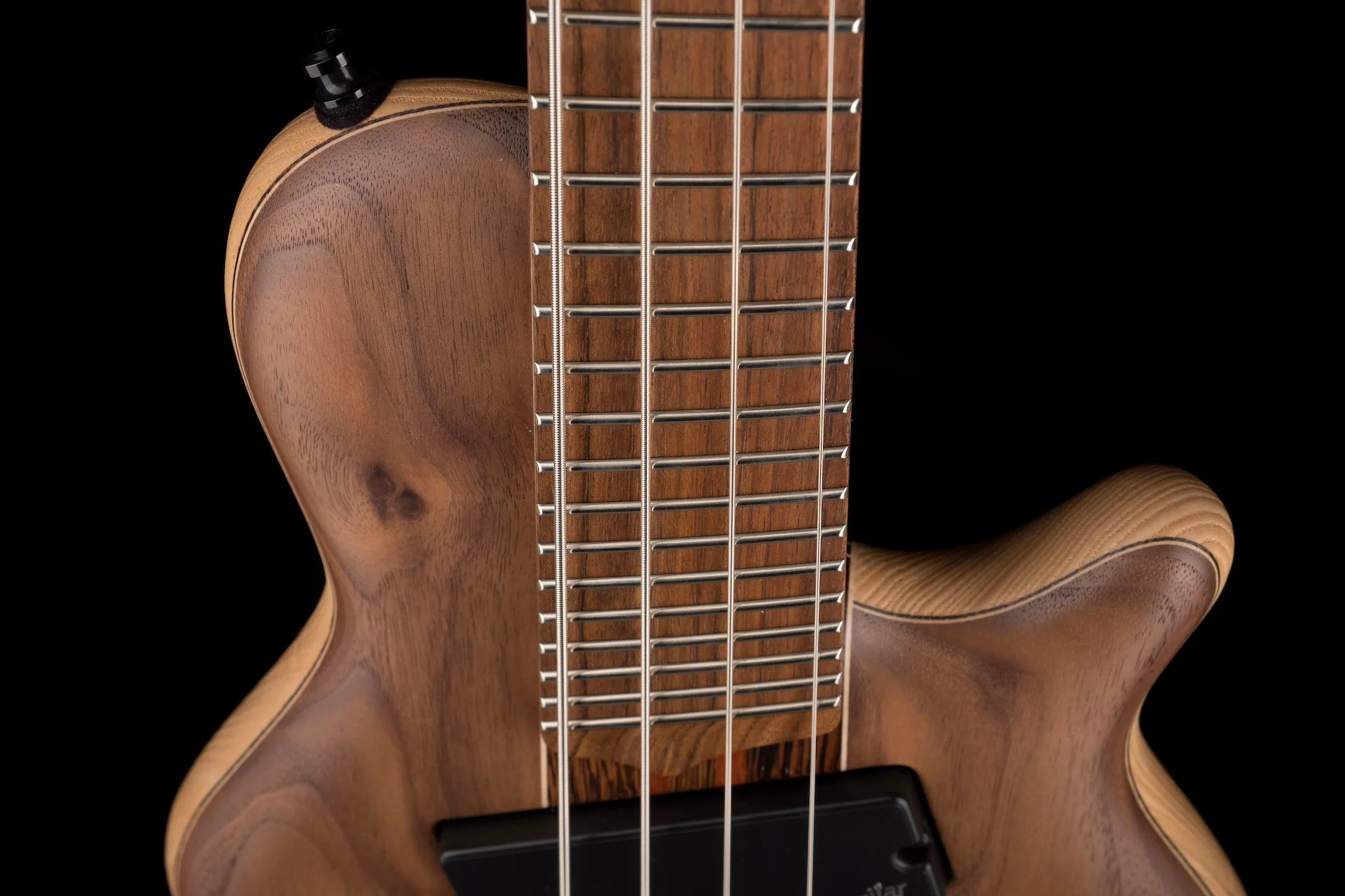 Mayones Cali4 Cali 4 VF Bass V Frets Walnut Top 5 Ply Wenge-Padouk Neck - Image 7