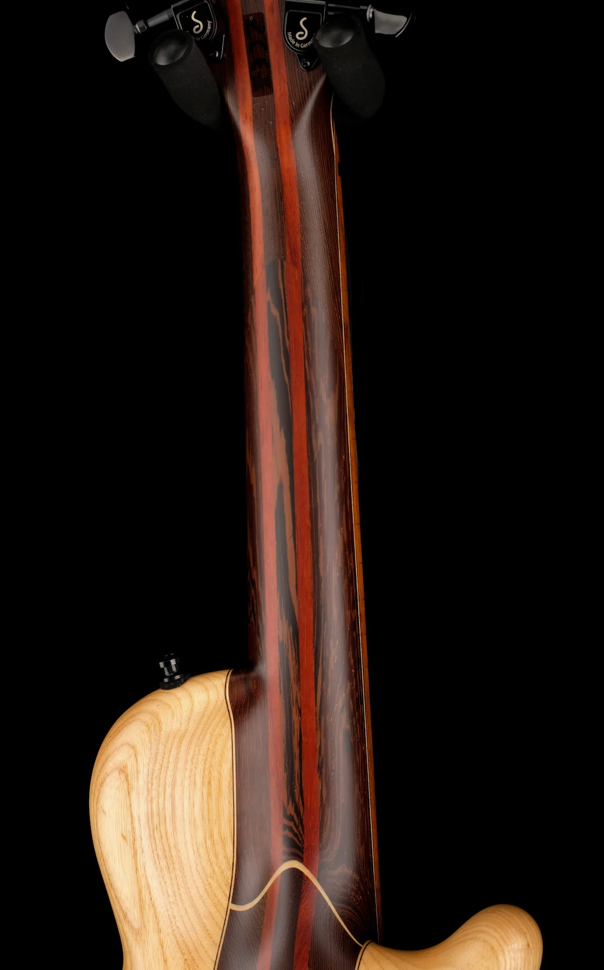 Mayones Cali4 VF Bass Left Handed Padouk Top Swamp Ash Back Wenge/Padouk Neck w/ Case - Image 13