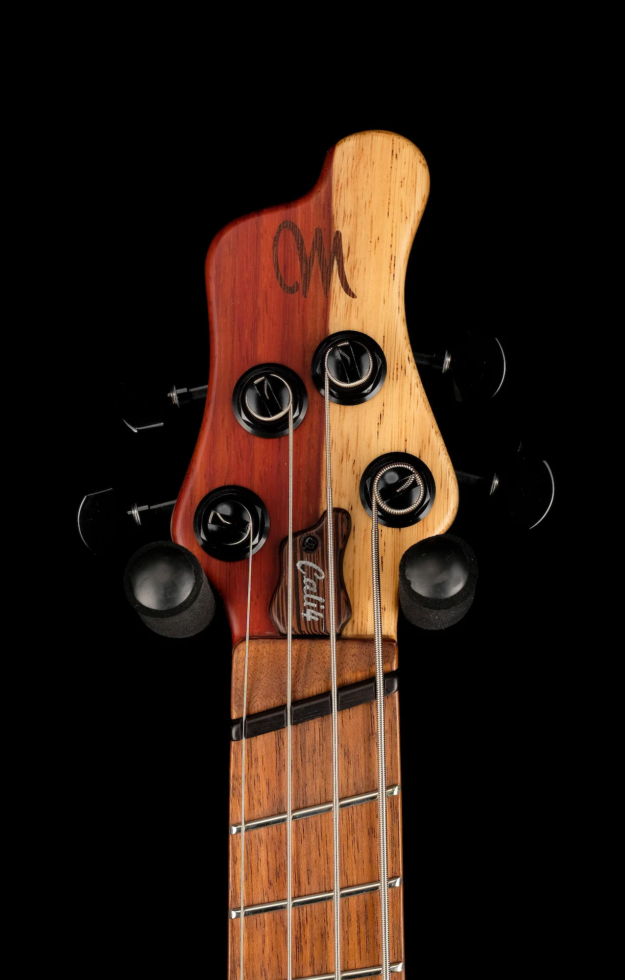 Mayones Cali4 VF Bass Left Handed Padouk Top Swamp Ash Back Wenge/Padouk Neck w/ Case - Image 9