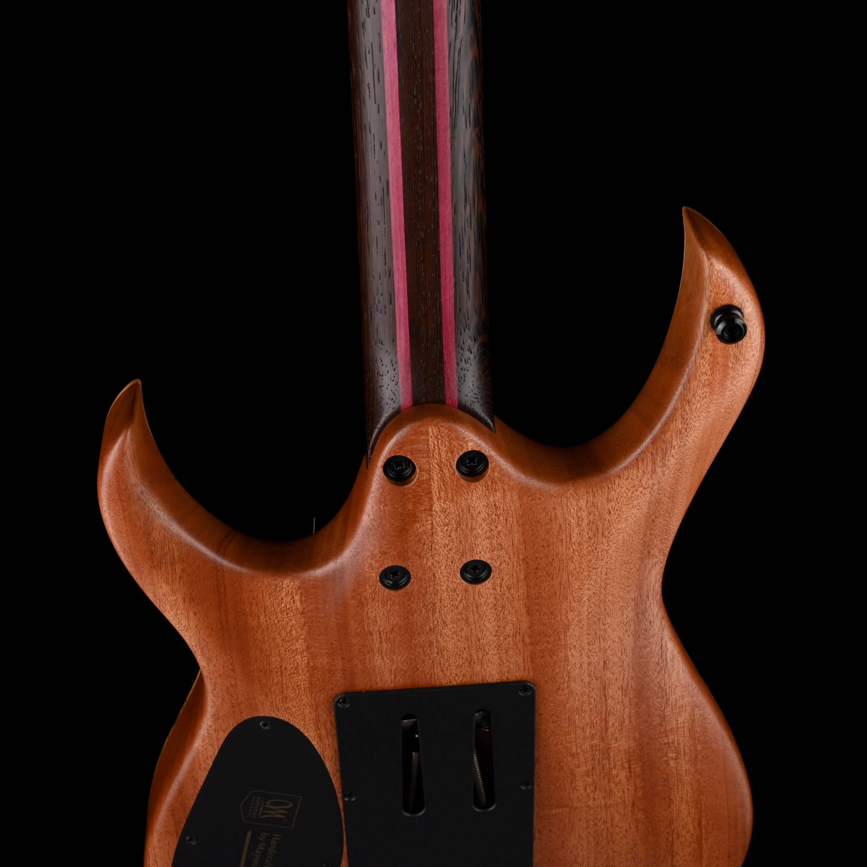Mayones Duvell Elite Pro 6 String 26.5" Scale Baritone Antique Red Velvet Raw Guitar With Case - Image 10