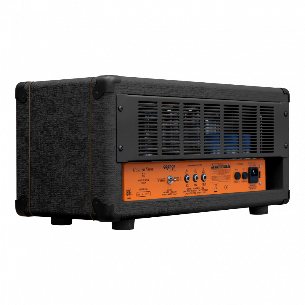 Orange CS50 Custom Shop 50-watt Tube Guitar Amp Head - Black - Image 4