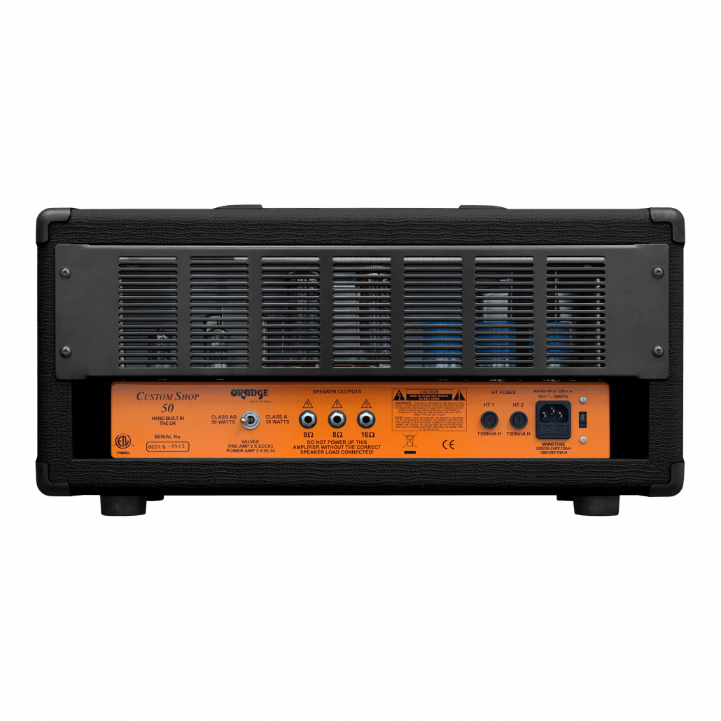 Orange CS50 Custom Shop 50-watt Tube Guitar Amp Head - Black - Image 5