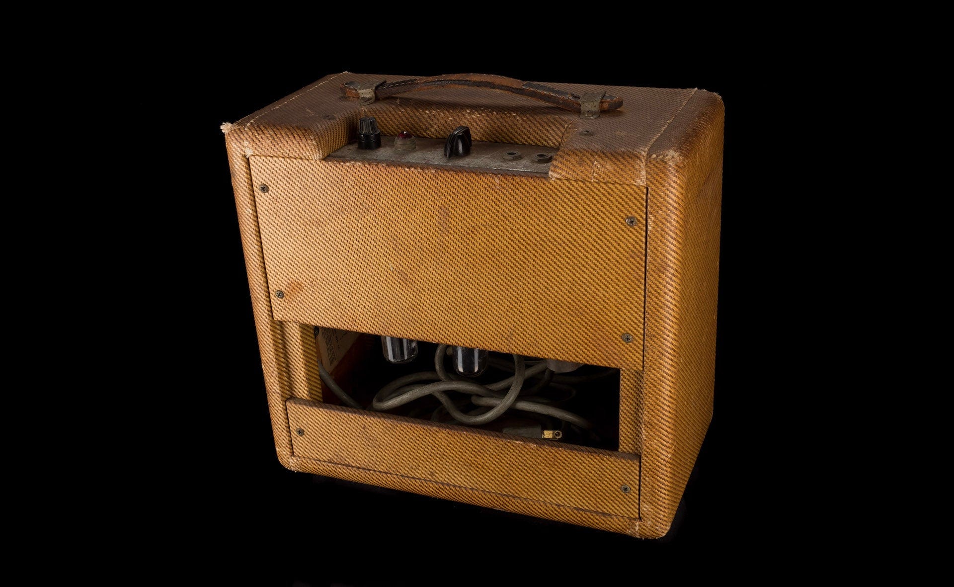 Vintage 1959 Fender Champion Tweed Guitar Amp Combo - Image 6