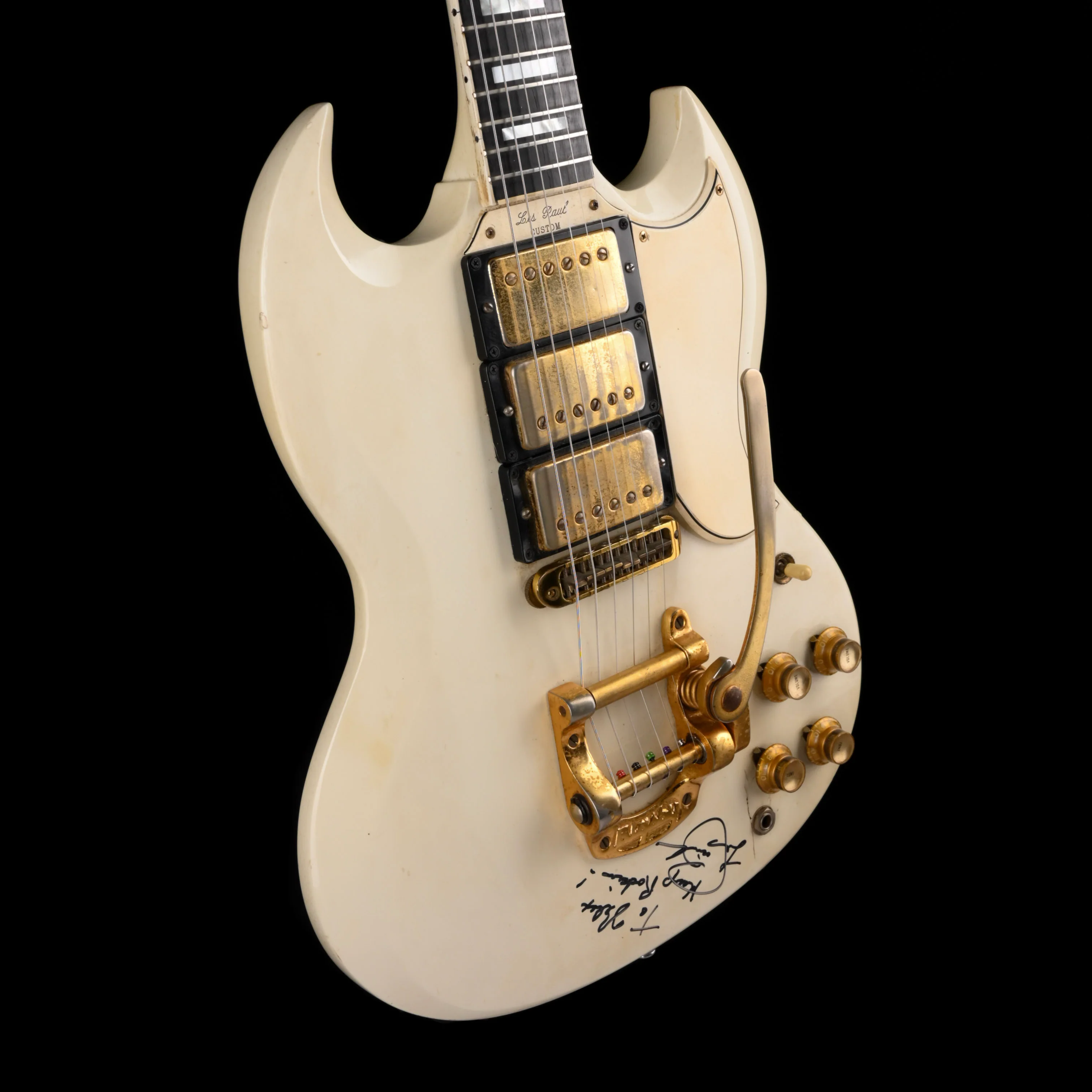 Vintage 1963 Gibson Les Paul Custom SG White with Case - Signed by Les Paul - Image 8