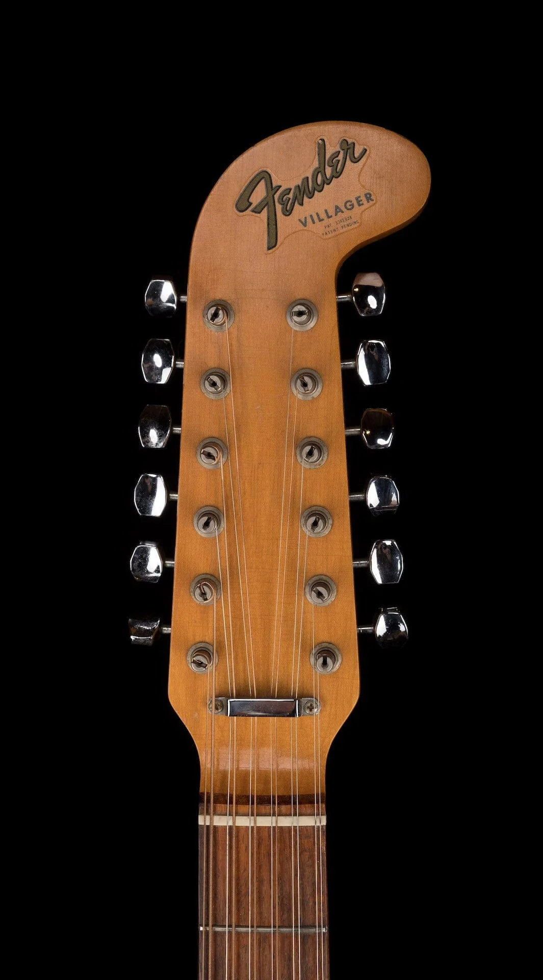 Pre-owned 1968 Fender Villager Acoustic - Rare Black Version - Image 17