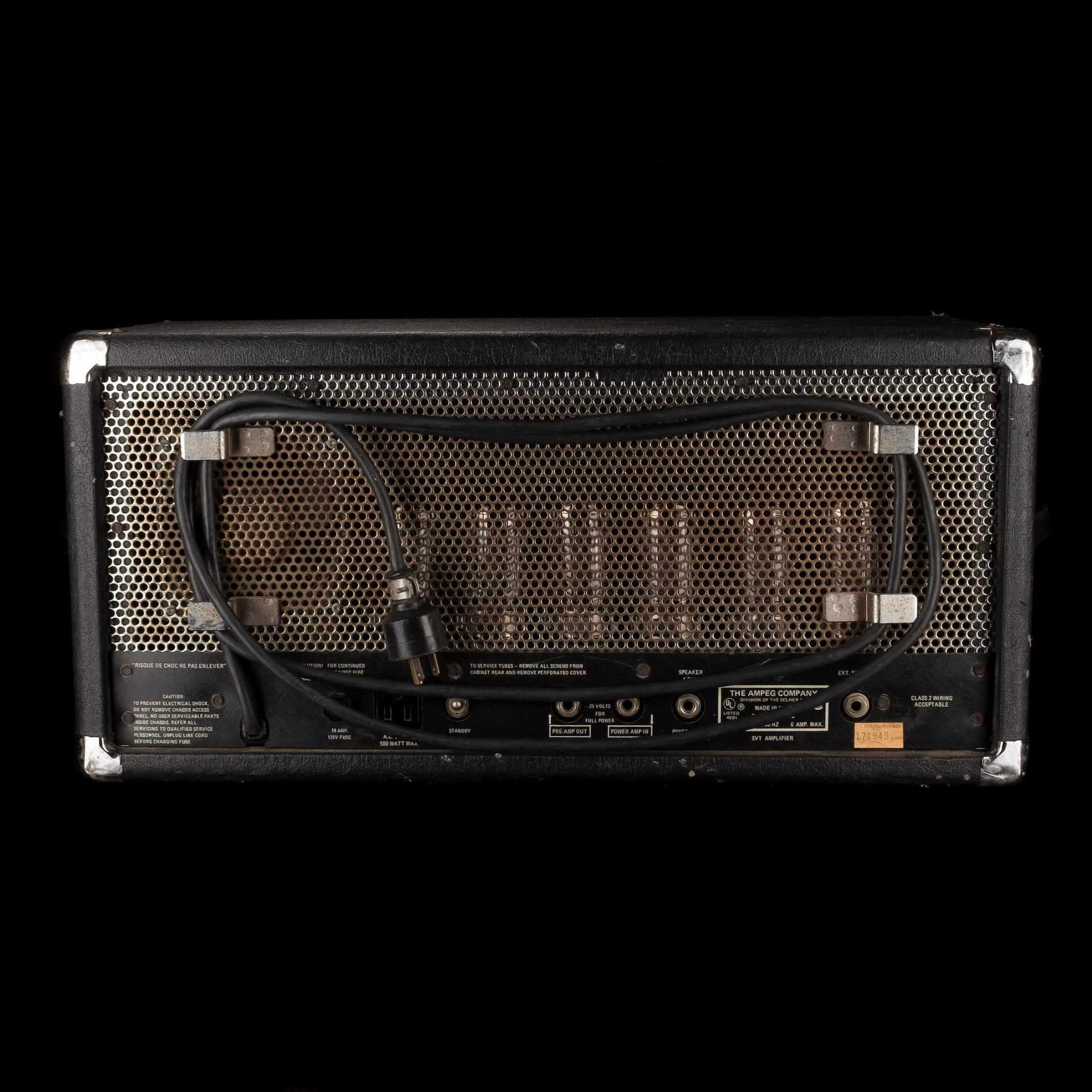 Vintage 1976 Ampeg SVT Curved Line Bass Amp Head With Road Case - Image 10
