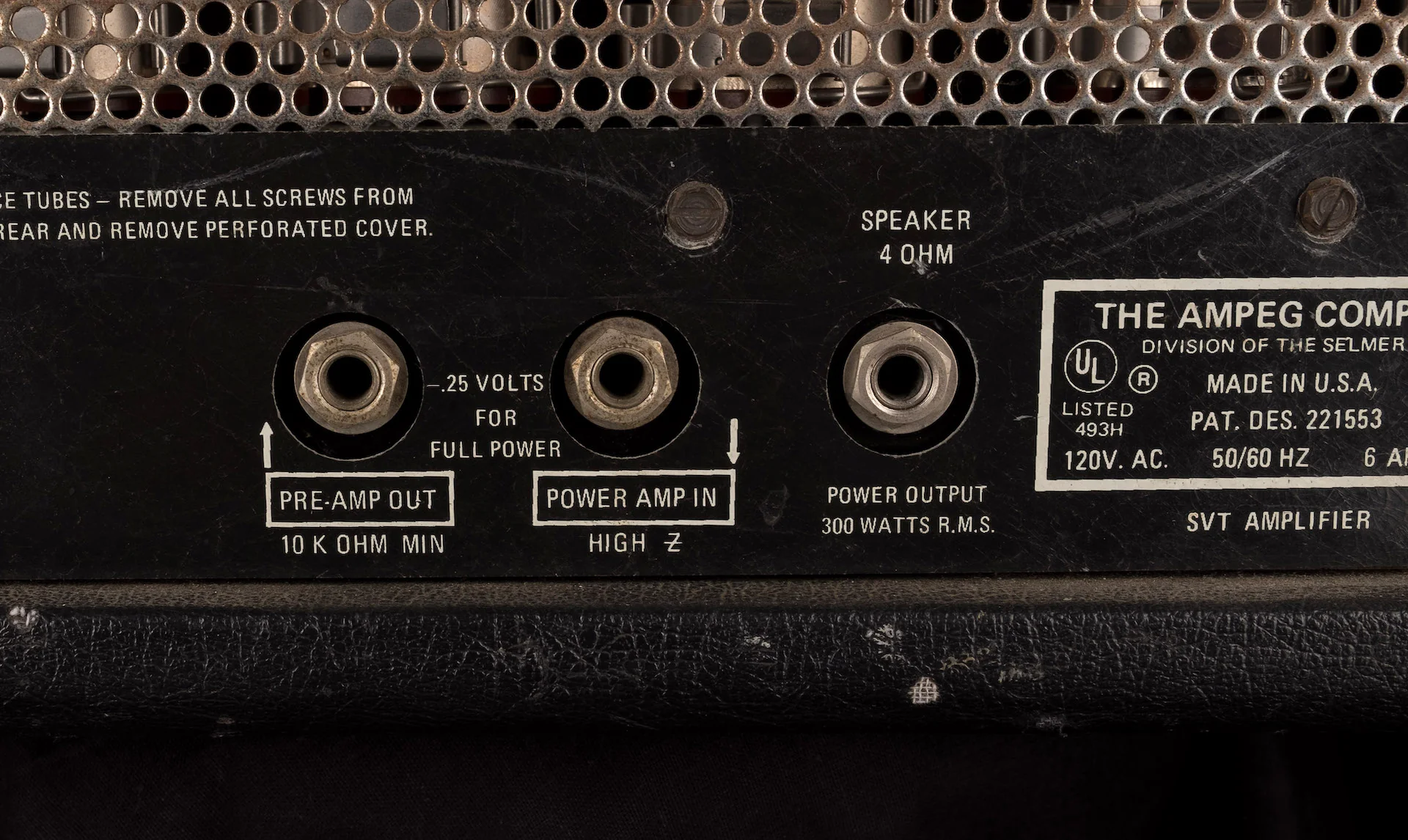 Vintage 1976 Ampeg SVT Curved Line Bass Amp Head With Road Case - Image 12