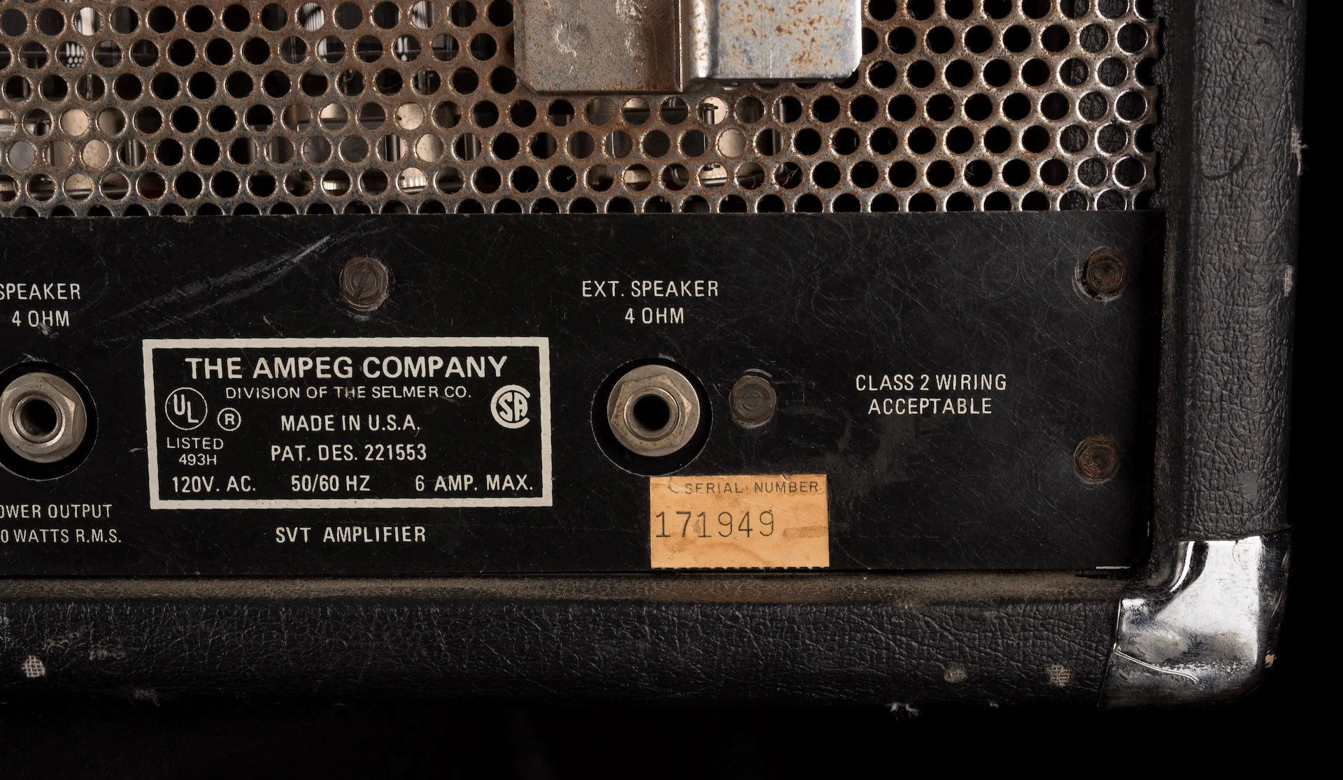 Vintage 1976 Ampeg SVT Curved Line Bass Amp Head With Road Case - Image 13