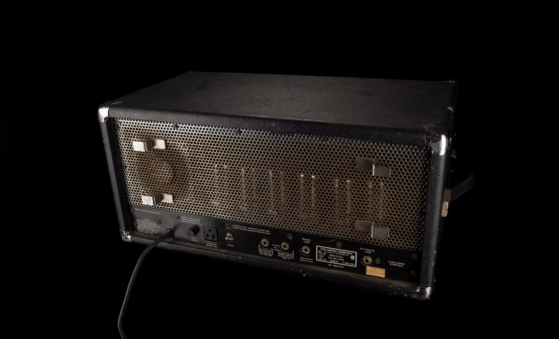Vintage 1976 Ampeg SVT Curved Line Bass Amp Head With Road Case - Image 14